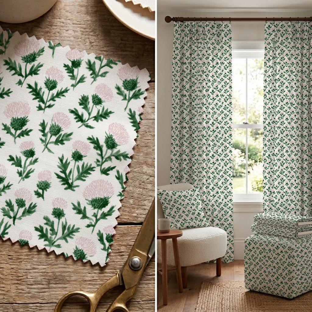 Elysant Floral - Fabric - Linen Rowe