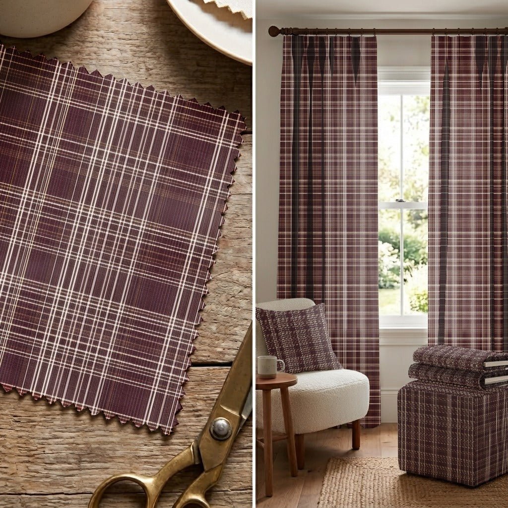 Ember Plaid - Fabric - Linen Rowe