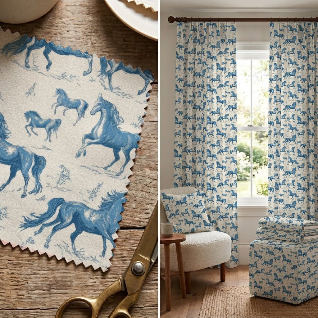 Equestrian Toile - Fabric - Linen Rowe