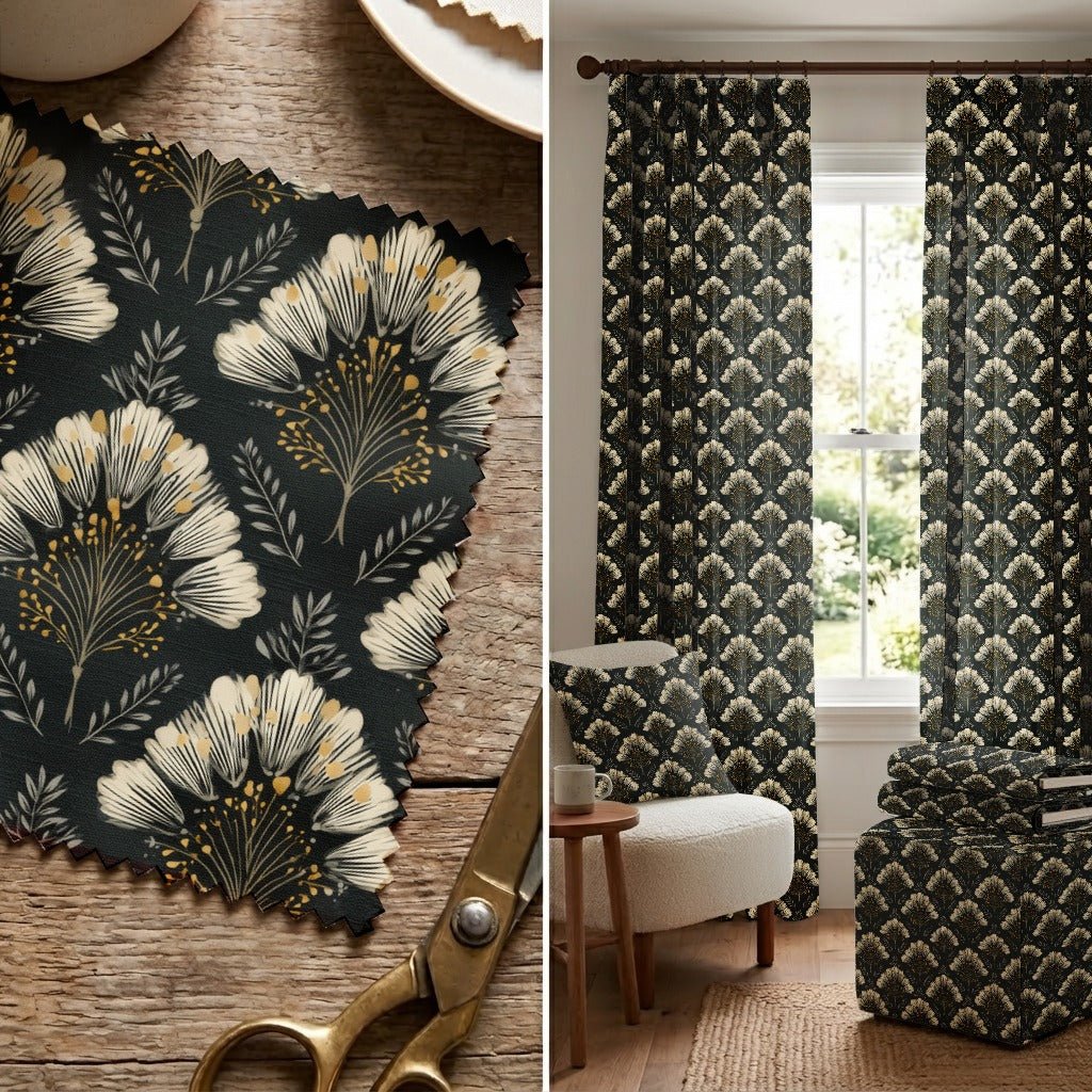 Evening Bloom - Fabric - Linen Rowe