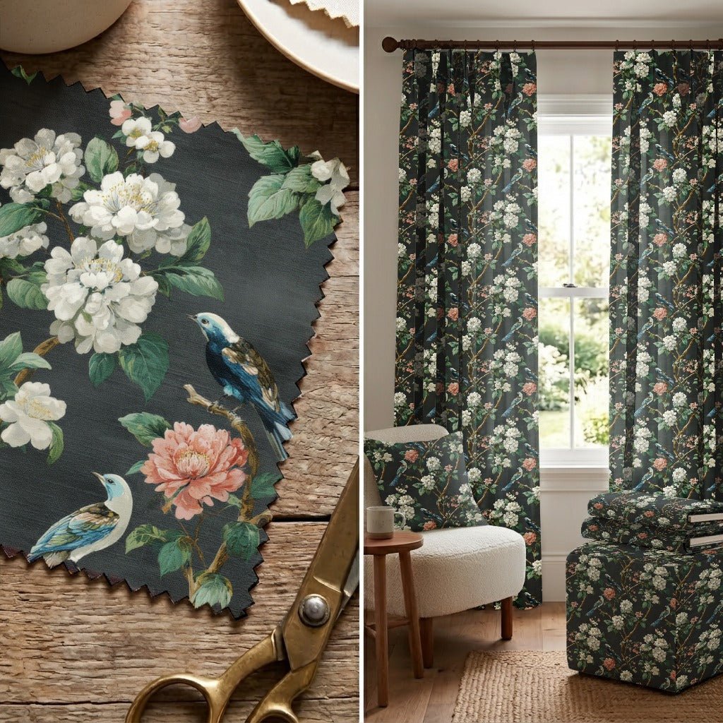 Evera Blossoms - Fabric - Linen Rowe