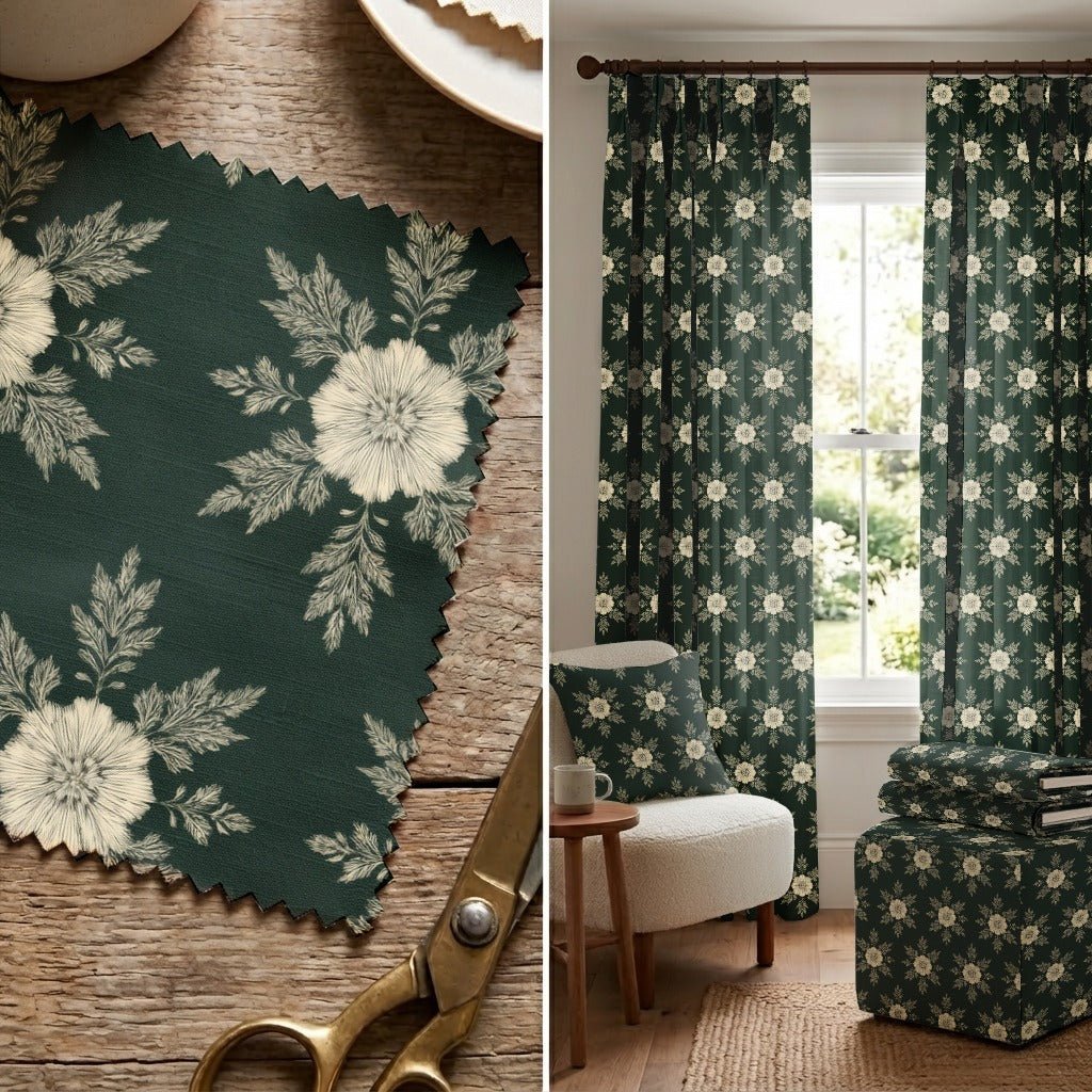 Evergreen Halo - Fabric - Linen Rowe
