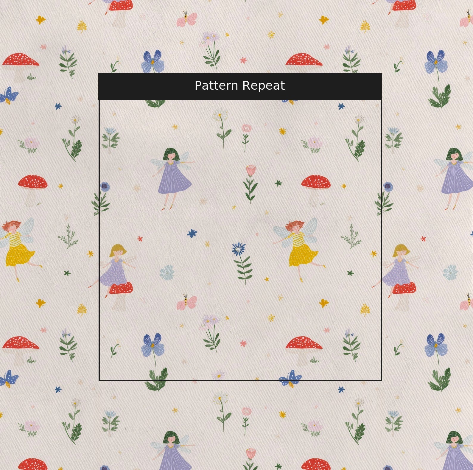 Fairy Garden - Fabric - Linen Rowe