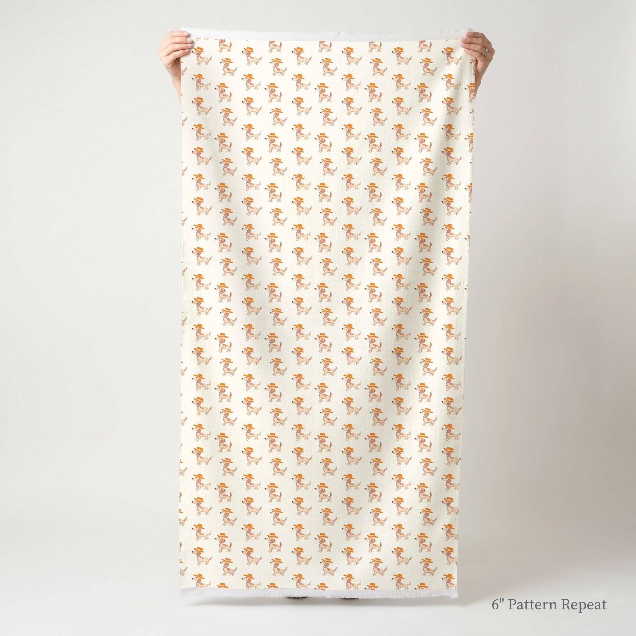 Fancy Fella Dachshund - Fabric - Linen Rowe