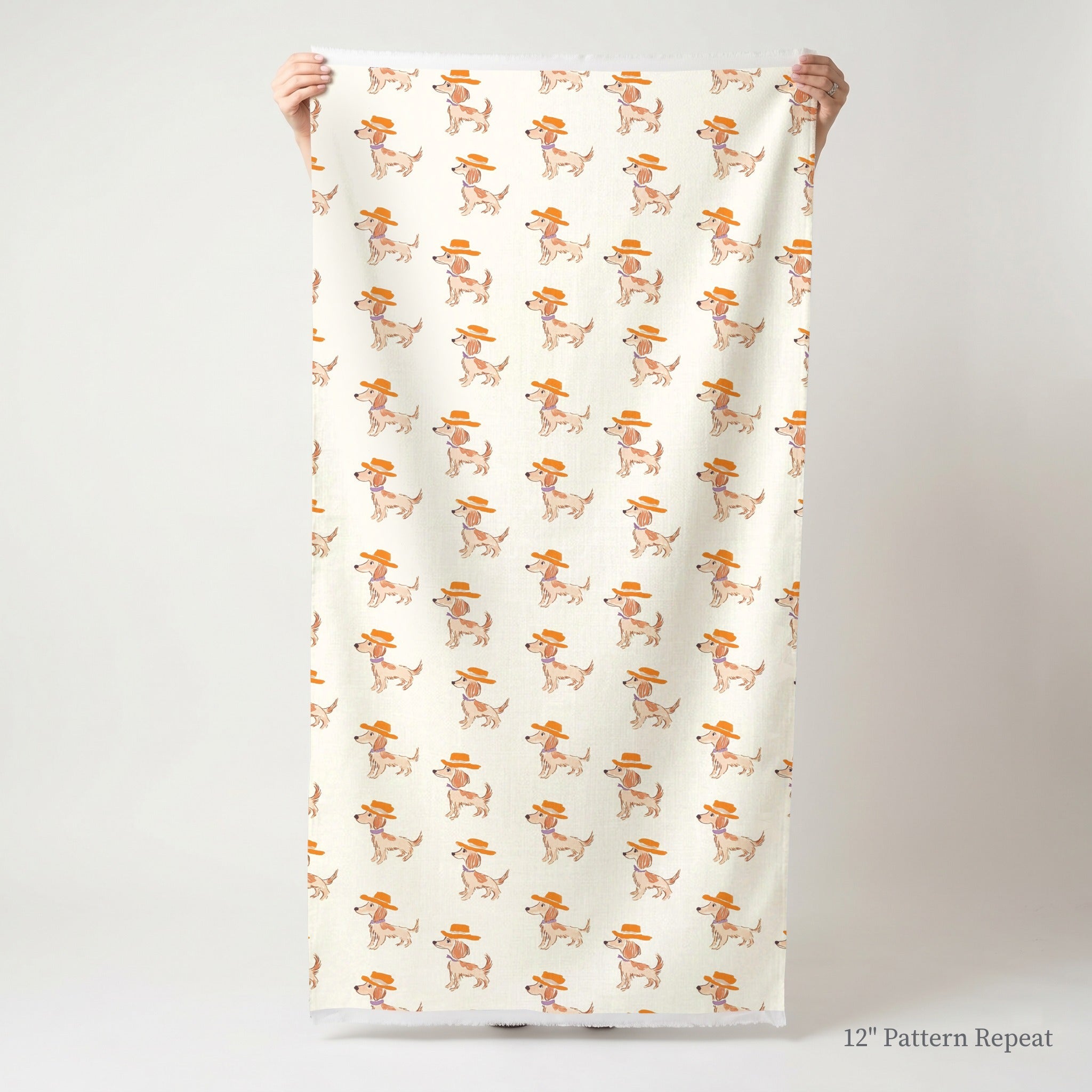 Fancy Fella Dachshund - Fabric - Linen Rowe