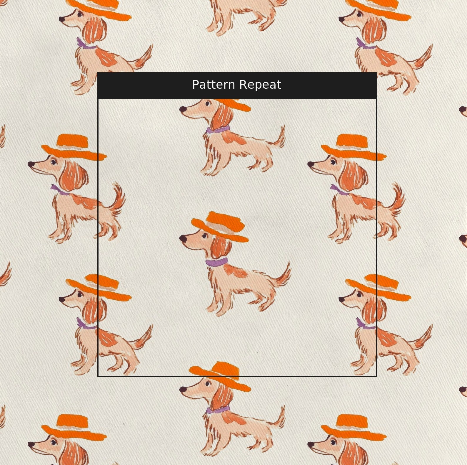 Fancy Fella Dachshund - Fabric - Linen Rowe