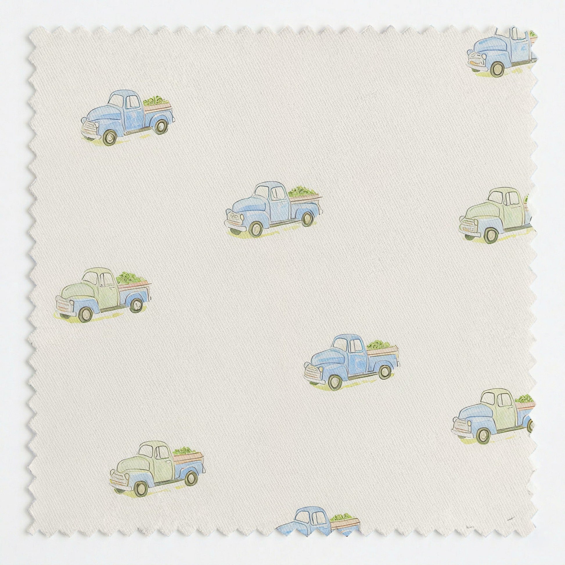 Farm Trucks - Fabric - Linen Rowe