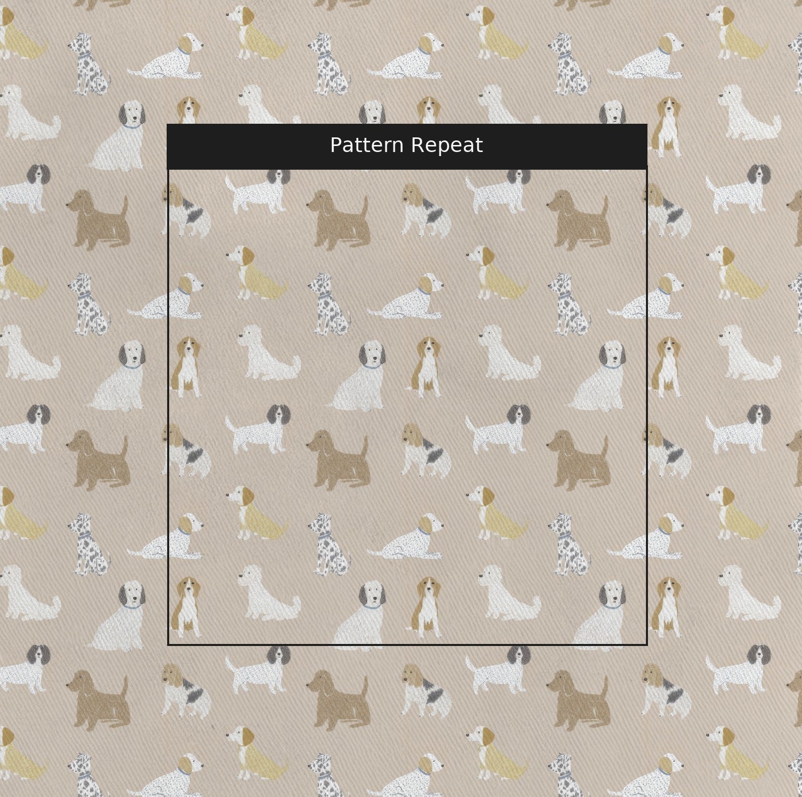 Fetch & Frolic - Fabric - Linen Rowe