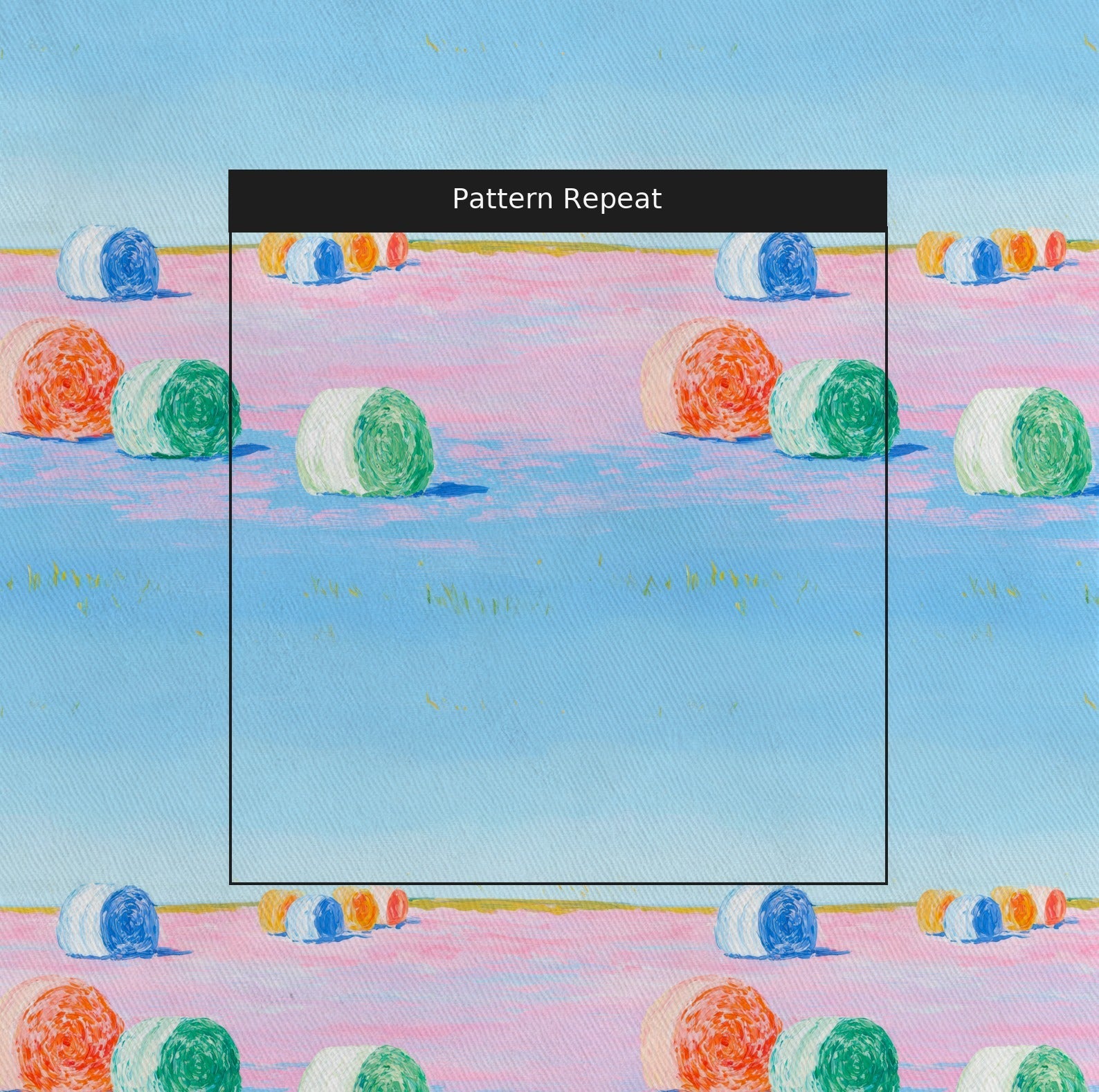 Fields of Cotton Candy - Fabric - Linen Rowe