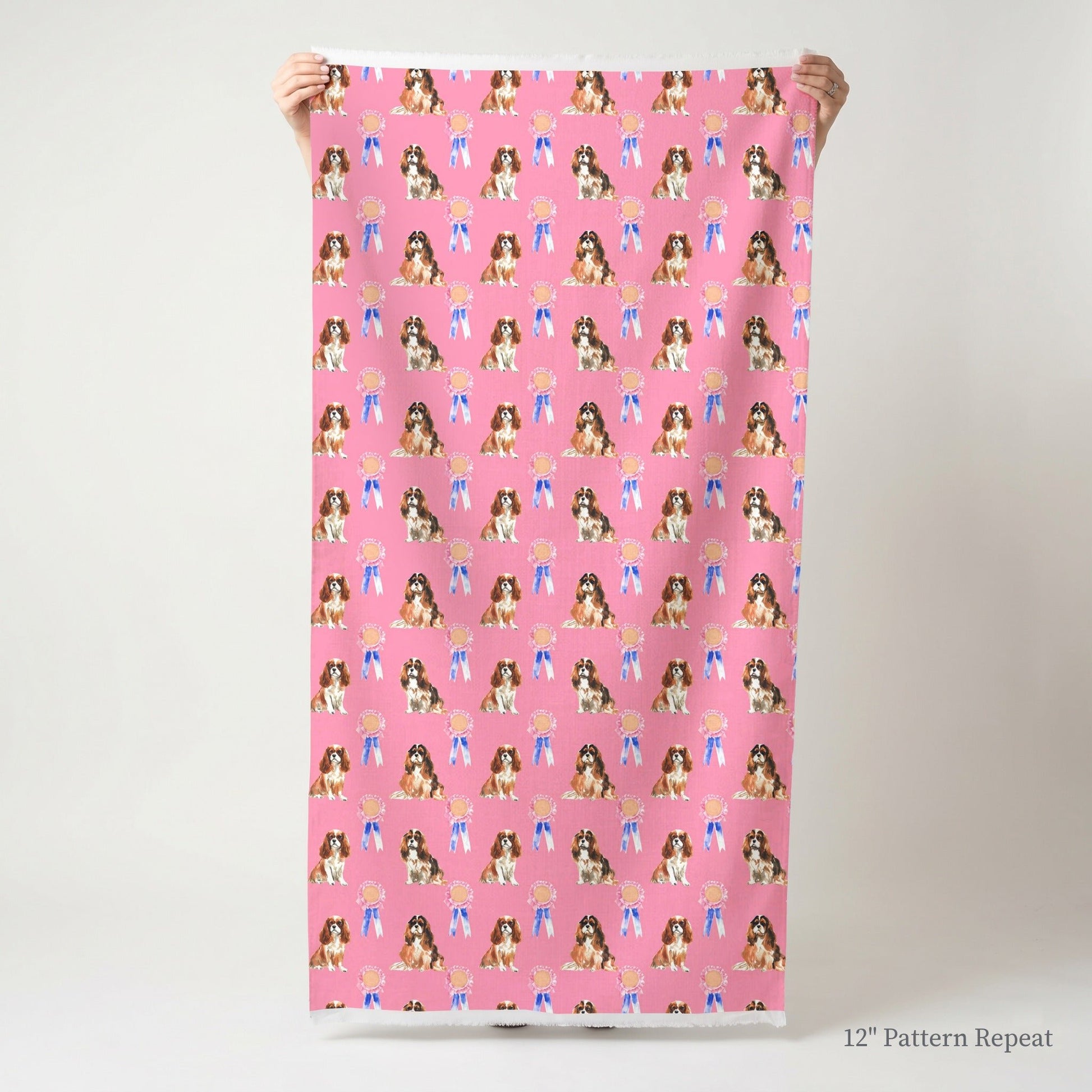 First Place King Charles Spaniel - Fabric - Linen Rowe