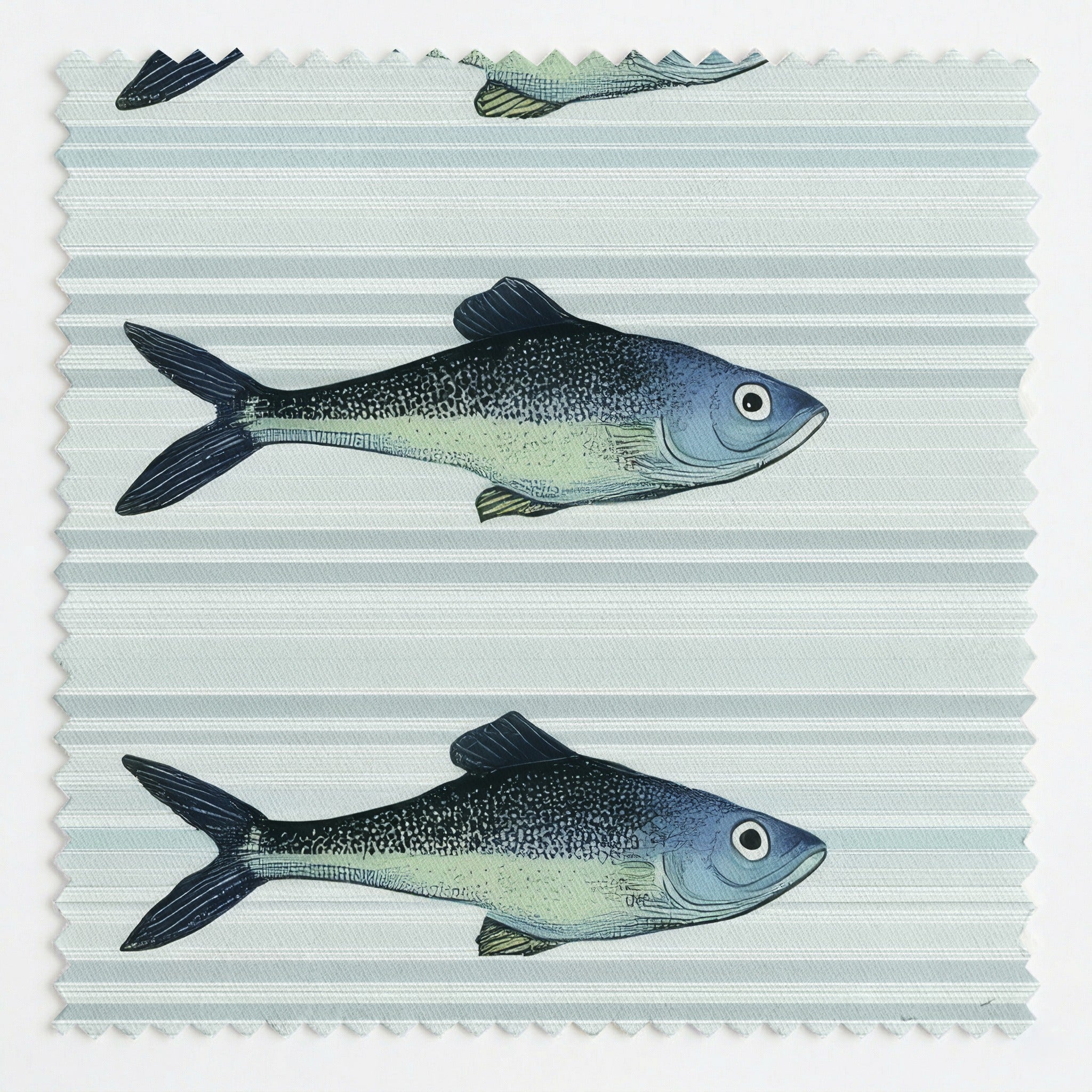 Fishing at the Lake - Fabric - Linen Rowe