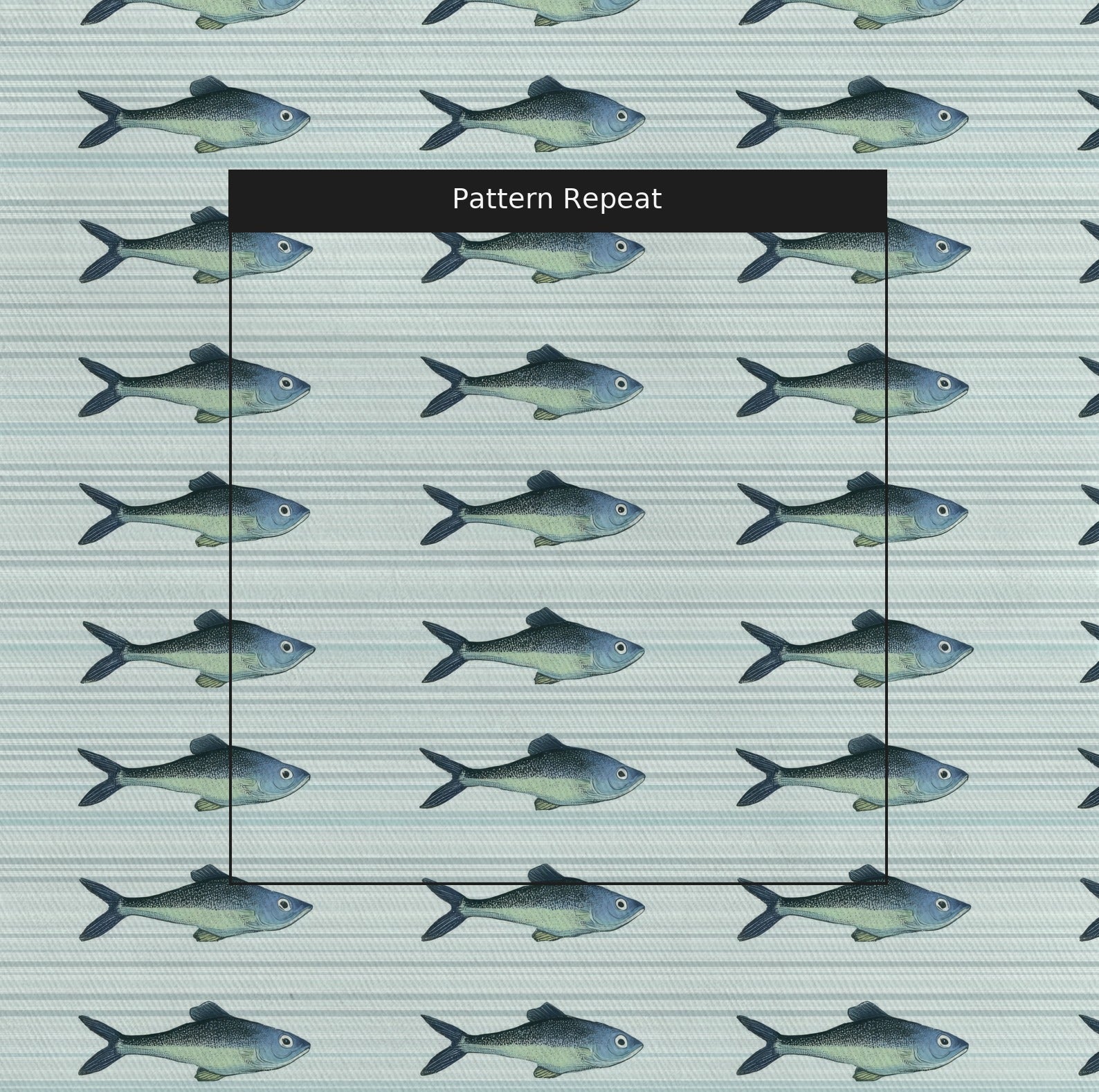 Fishing at the Lake - Fabric - Linen Rowe