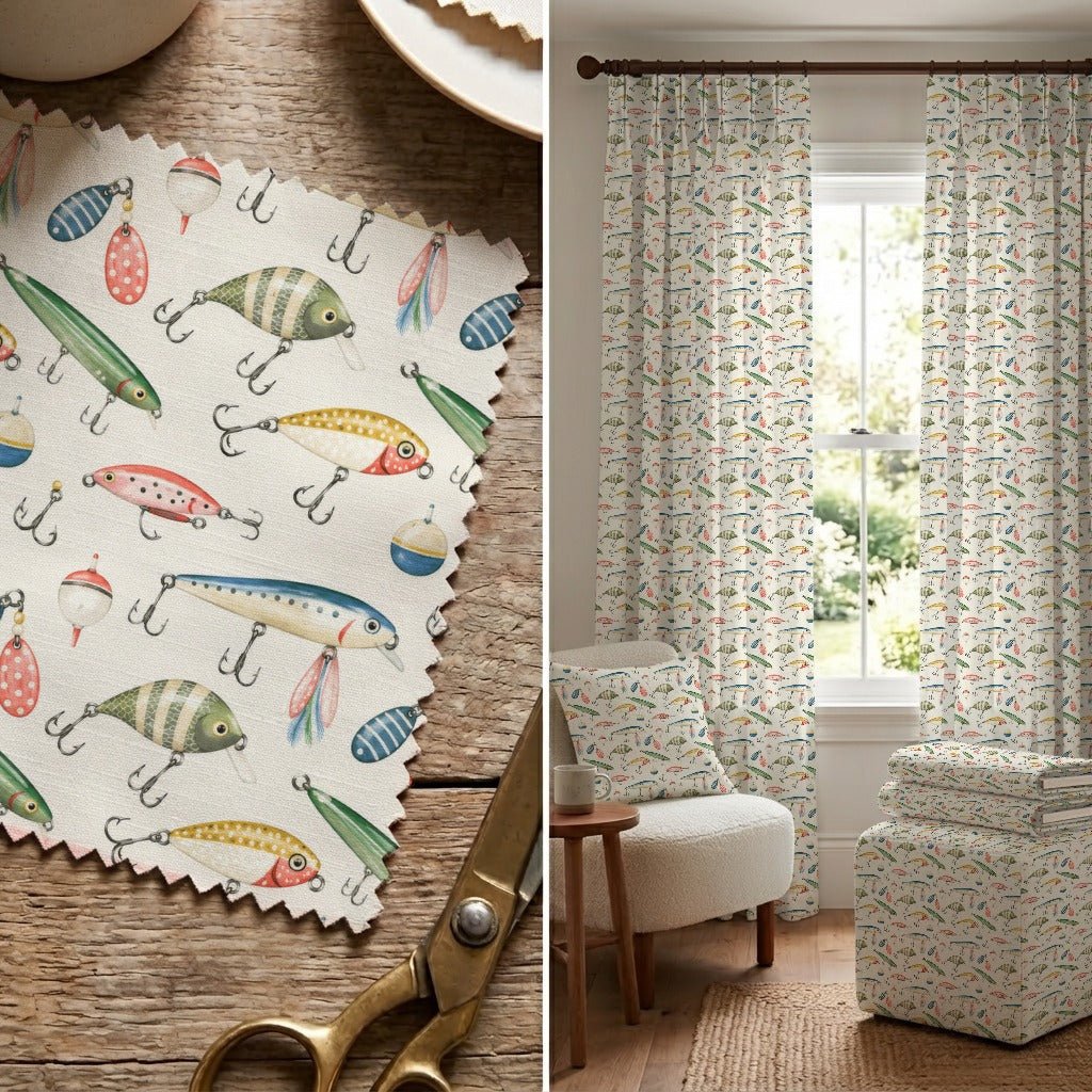 Fishing Lures - Fabric - Linen Rowe