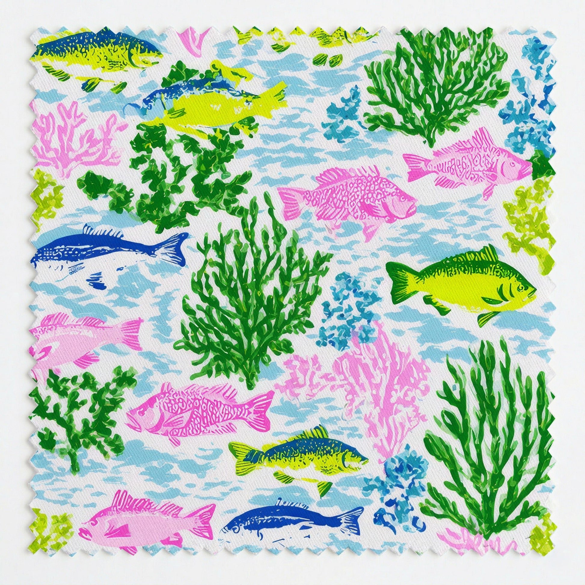 Fishy in the Sea - Fabric - Linen Rowe