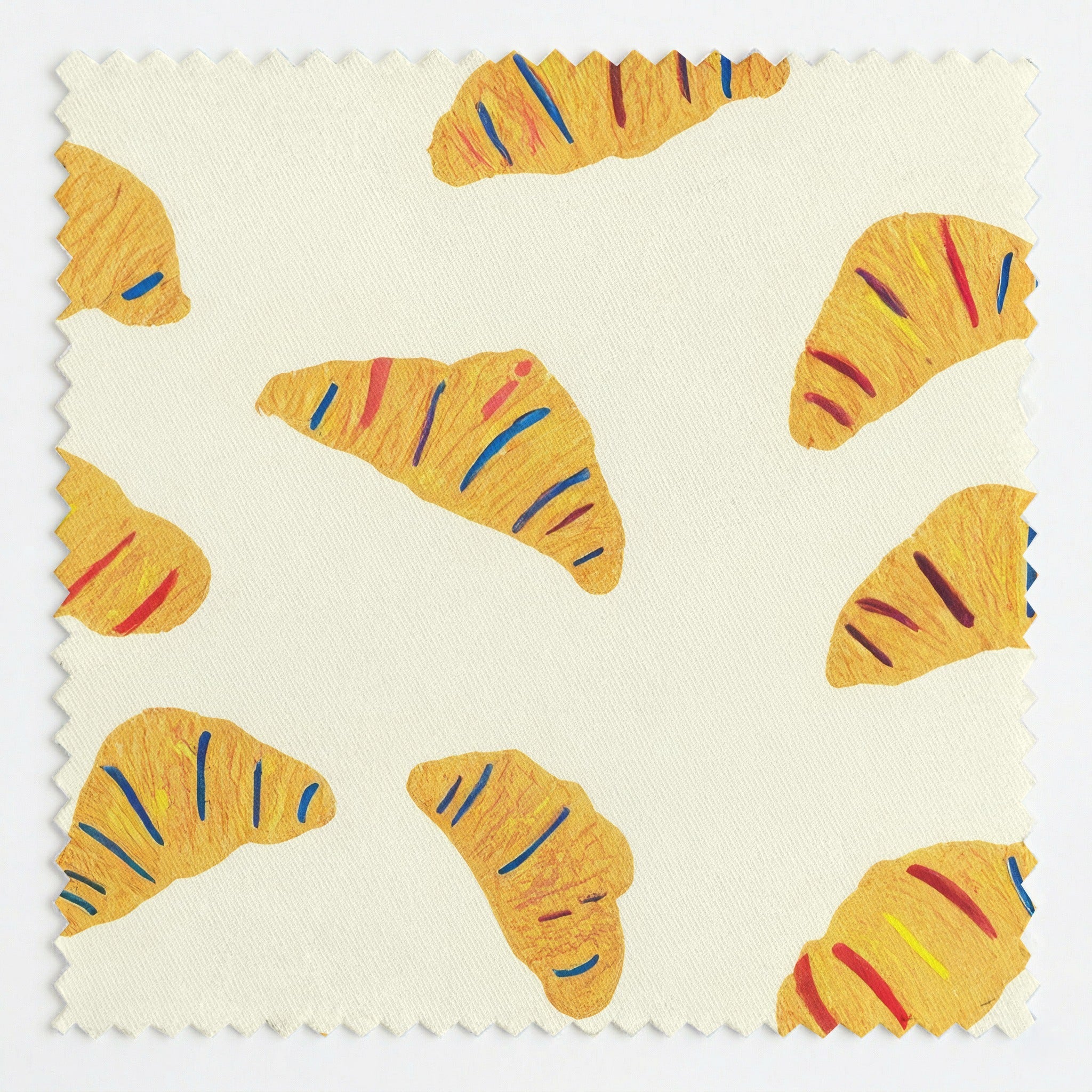 Flaky Crossiant - Fabric - Linen Rowe