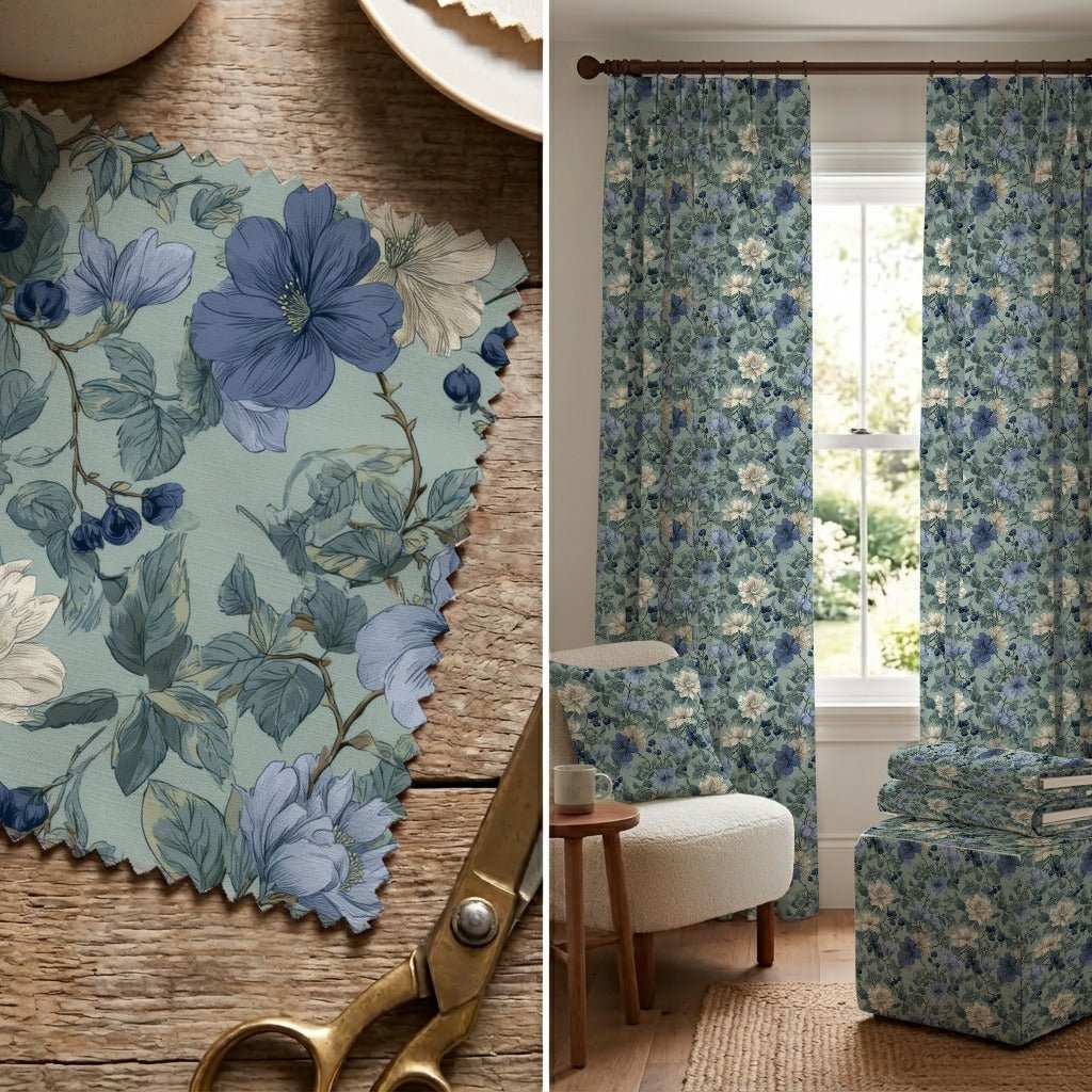 Flora - Fabric - Linen Rowe