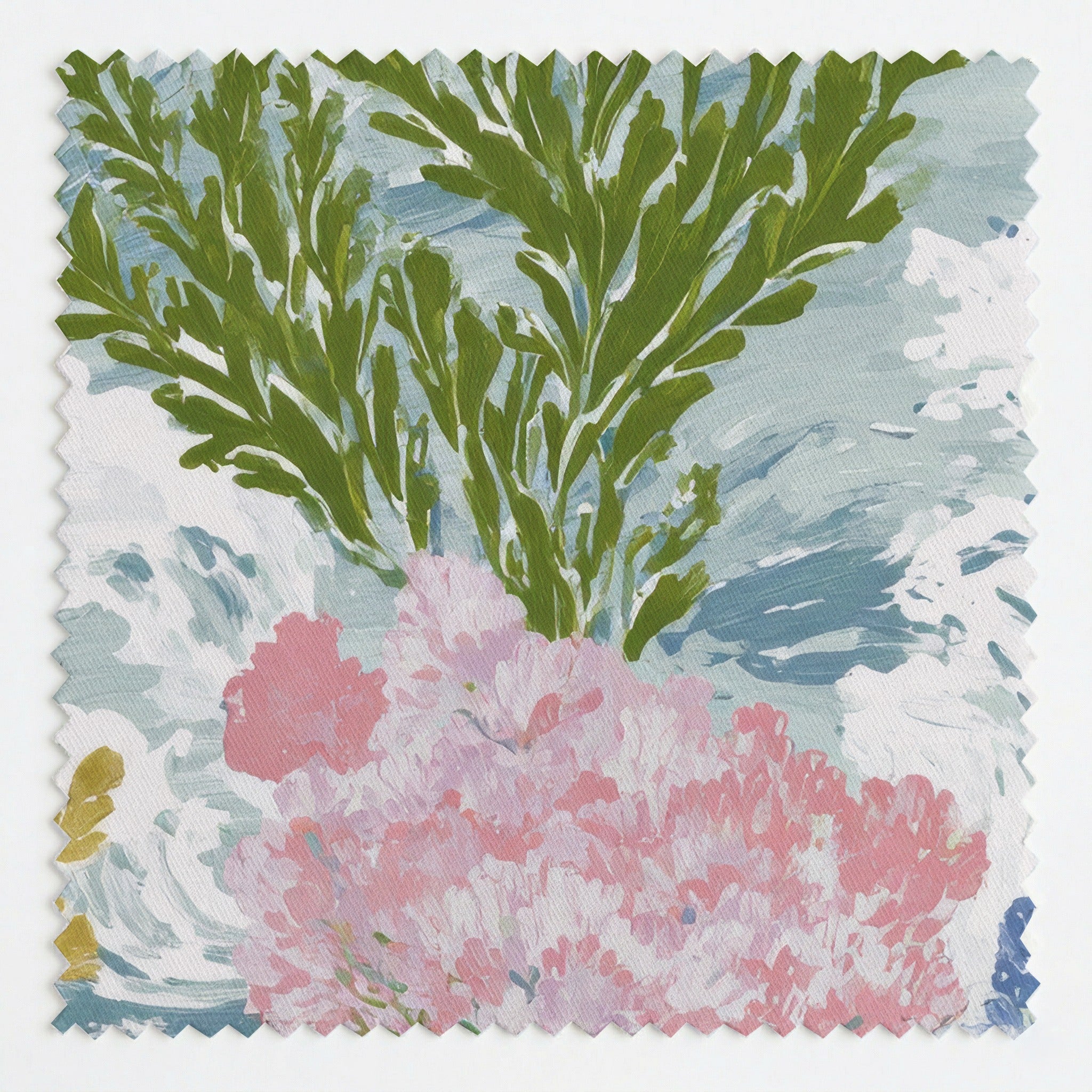 Floral Ocean - Fabric - Linen Rowe