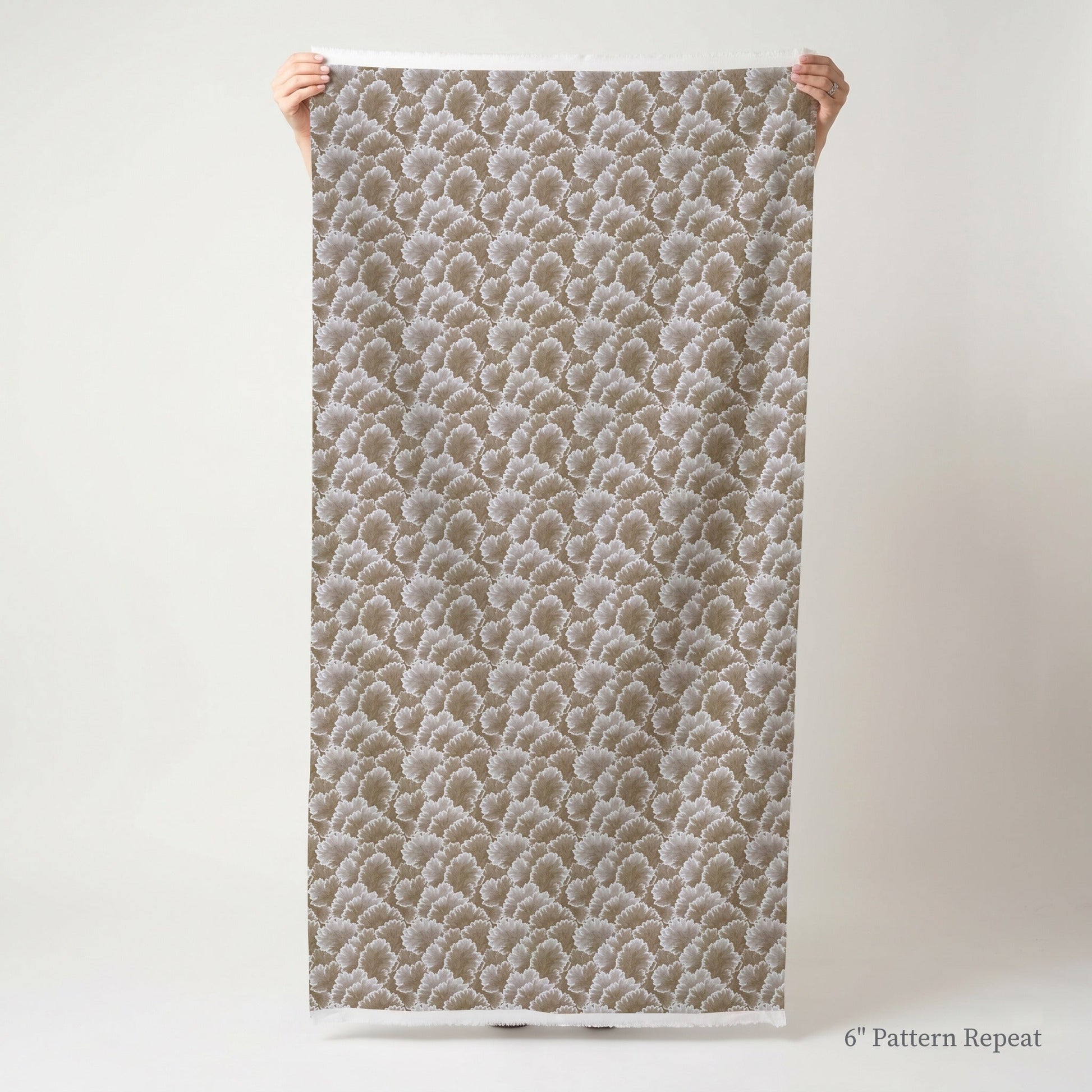 Flourish Brown - Fabric - Linen Rowe