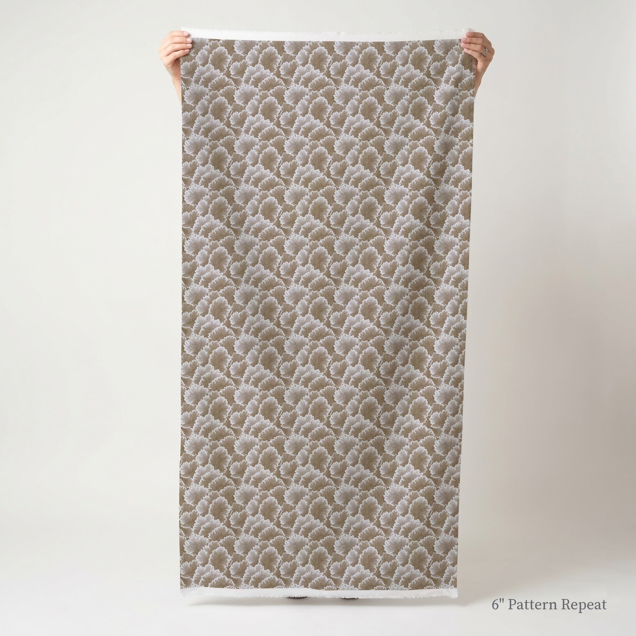 Flourish Brown - Fabric - Linen Rowe