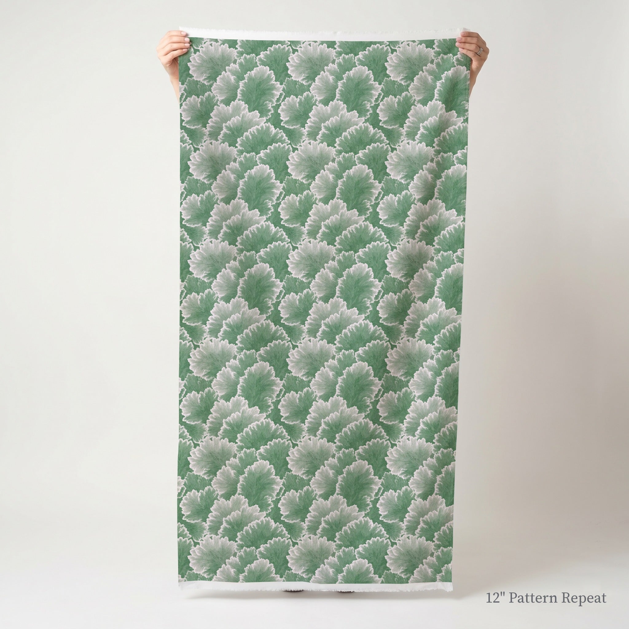 Flourish Green - Fabric - Linen Rowe