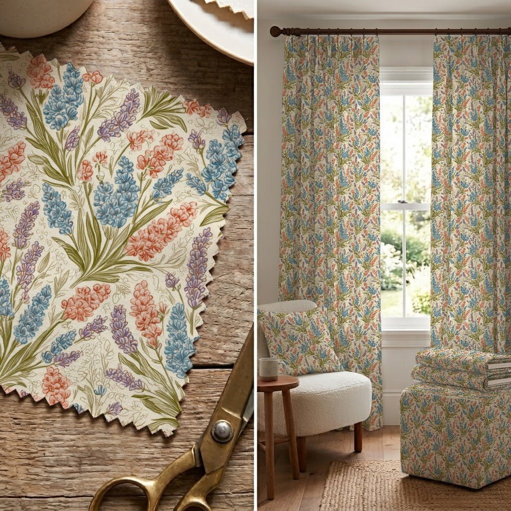 Flowerets - Fabric - Linen Rowe