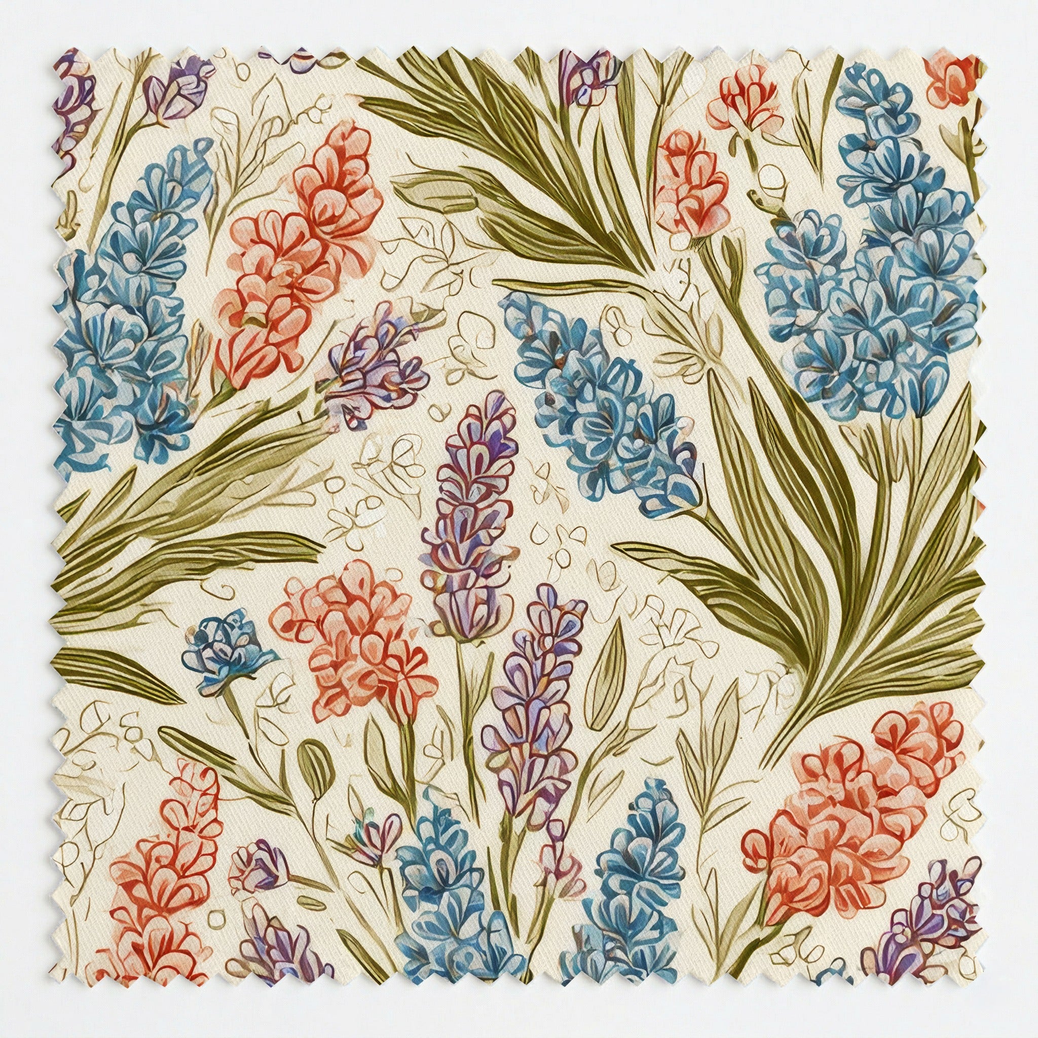 Flowerets - Fabric - Linen Rowe