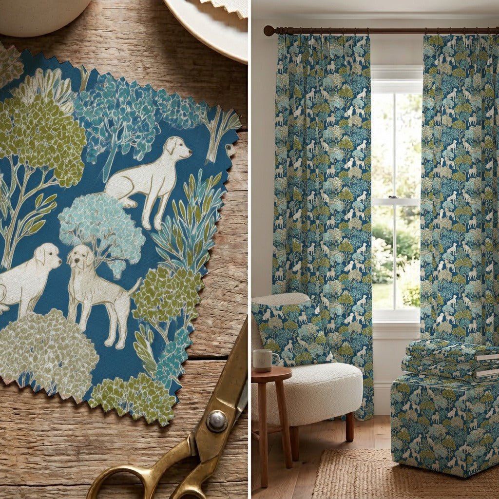Foliage Fetch - Fabric - Linen Rowe