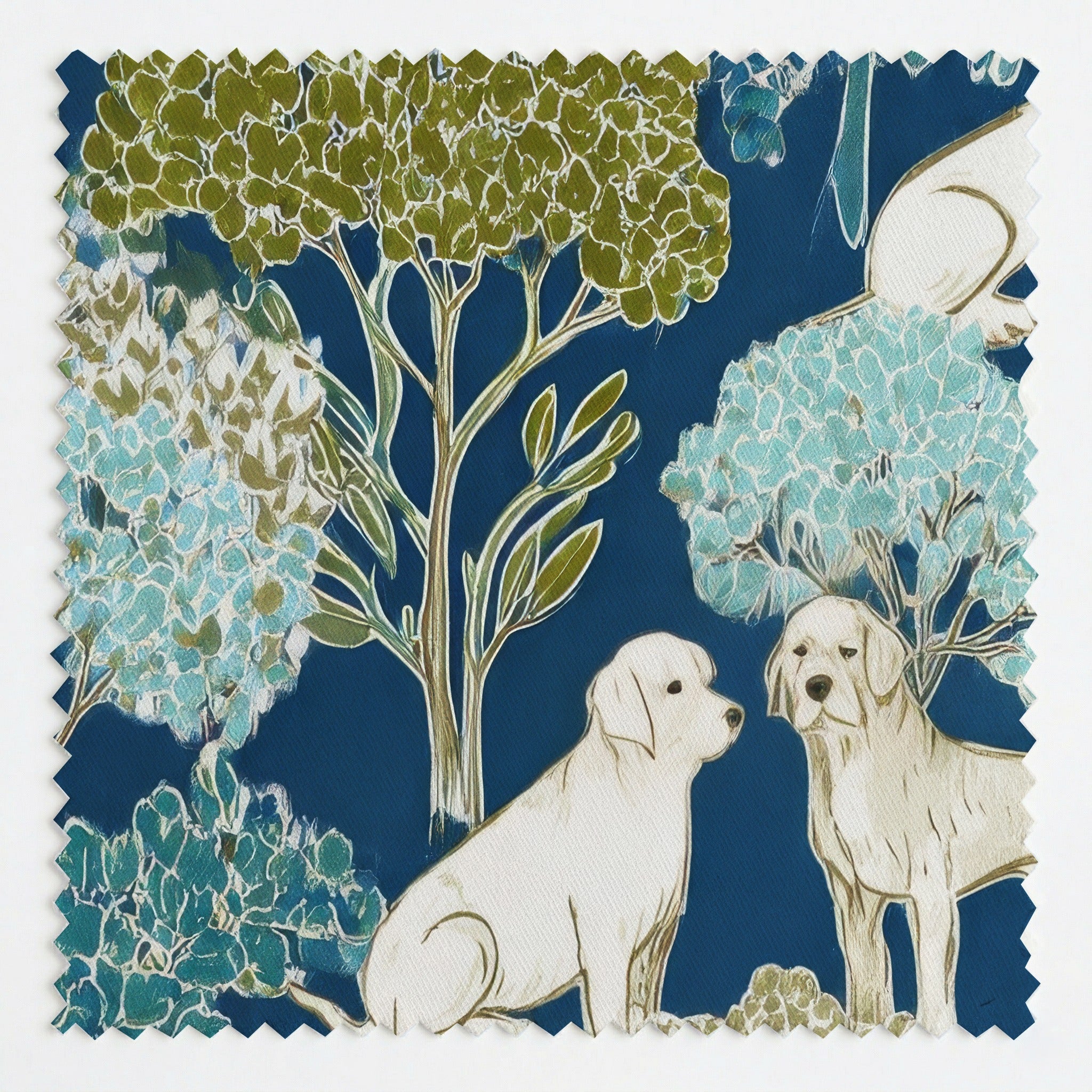 Foliage Fetch - Fabric - Linen Rowe