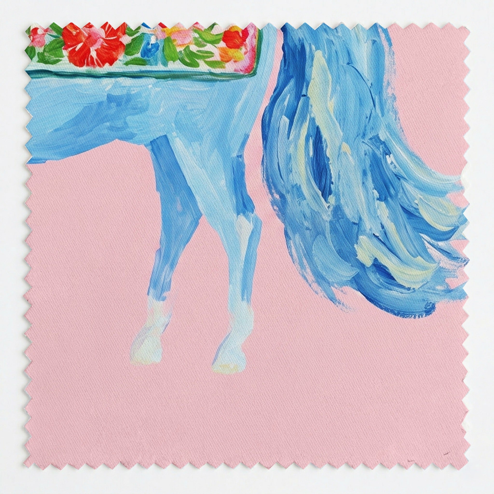 Folk Art Filly - Fabric - Linen Rowe