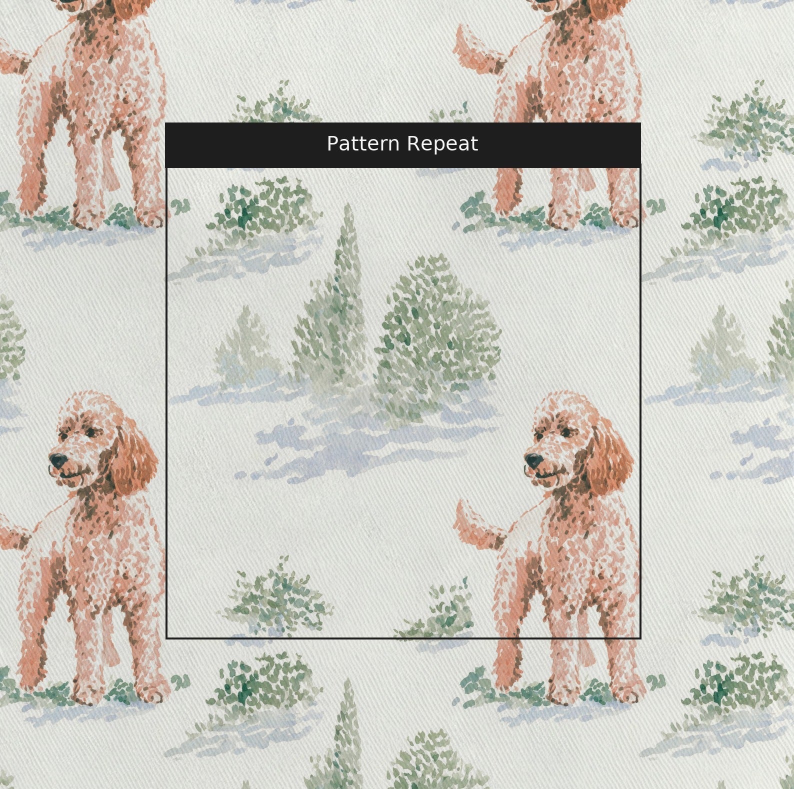 Forest Doodle - Fabric - Linen Rowe