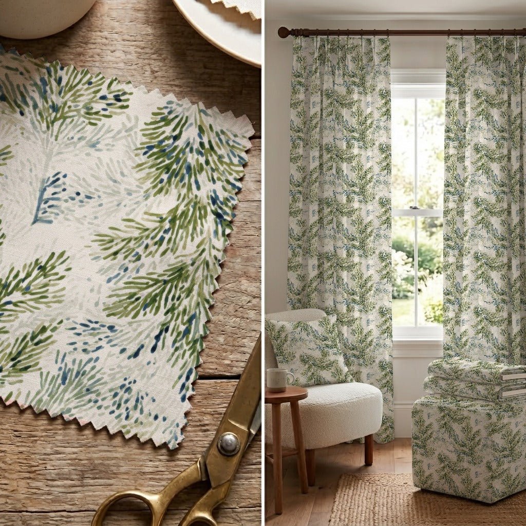 Fraser Fir - Fabric - Linen Rowe