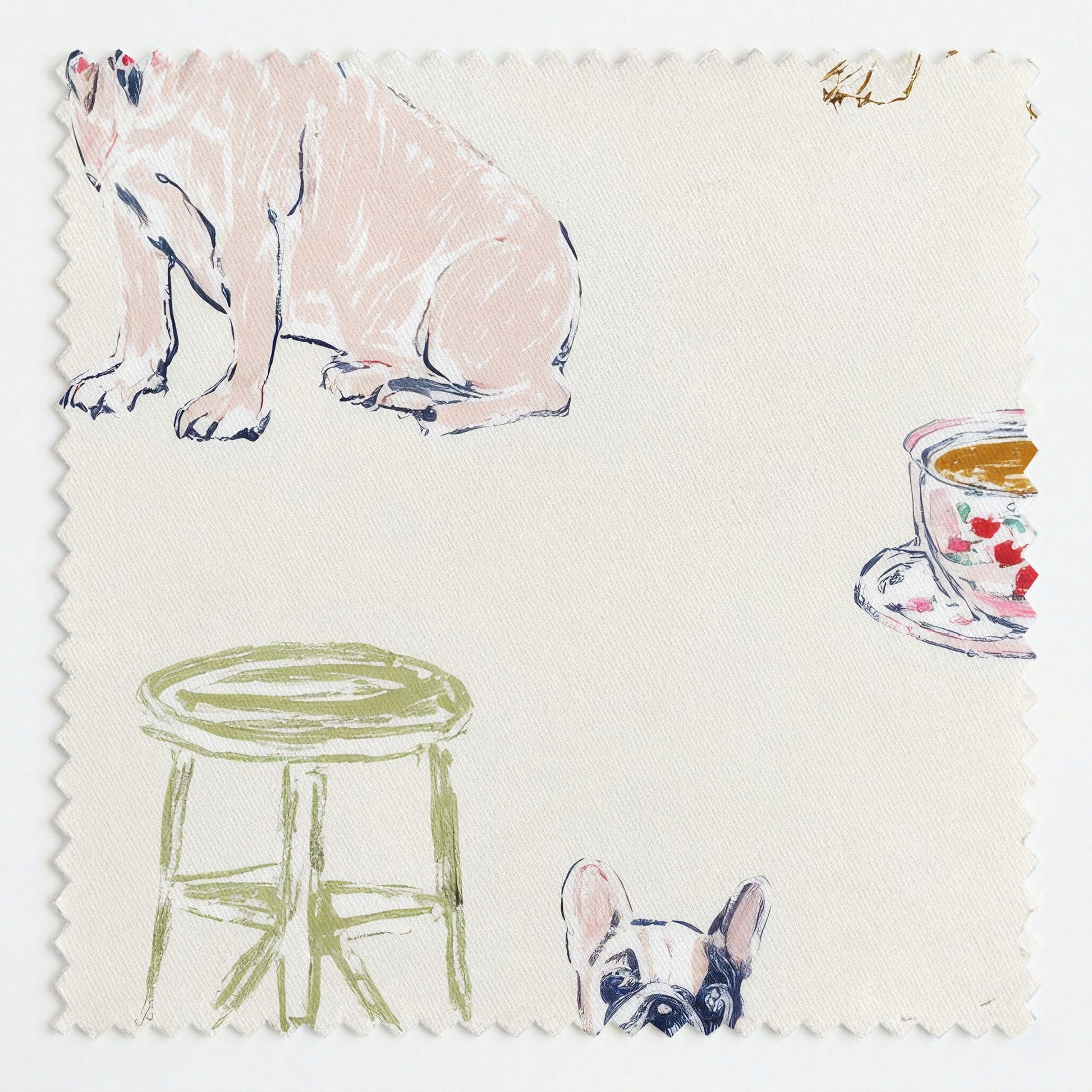 French Bakery - Fabric - Linen Rowe