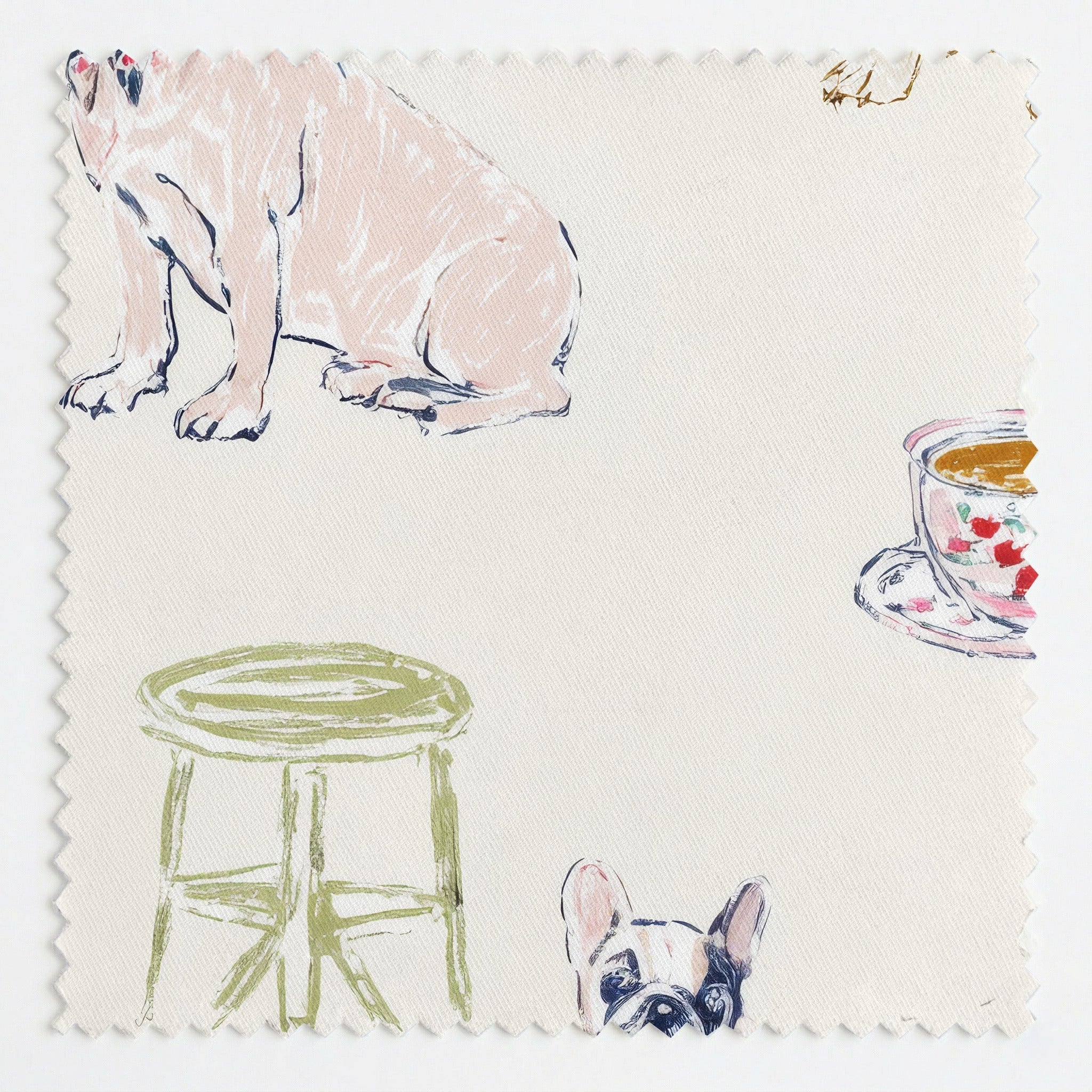 French Bakery - Fabric - Linen Rowe