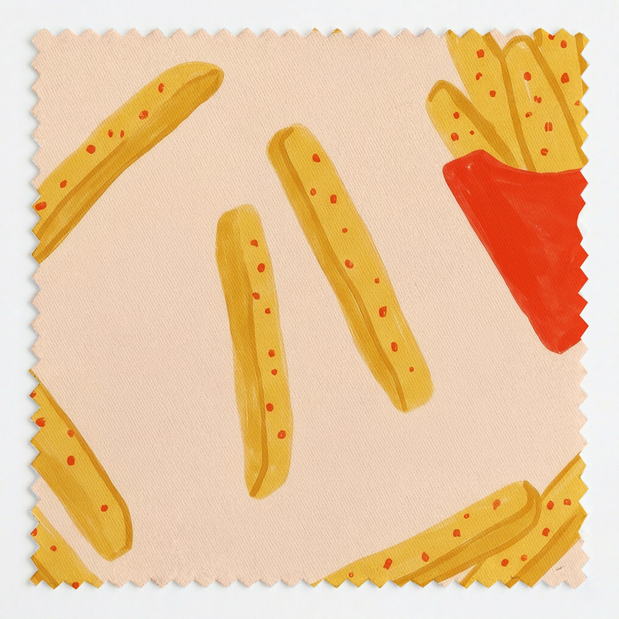 French Fry Fest - Fabric - Linen Rowe