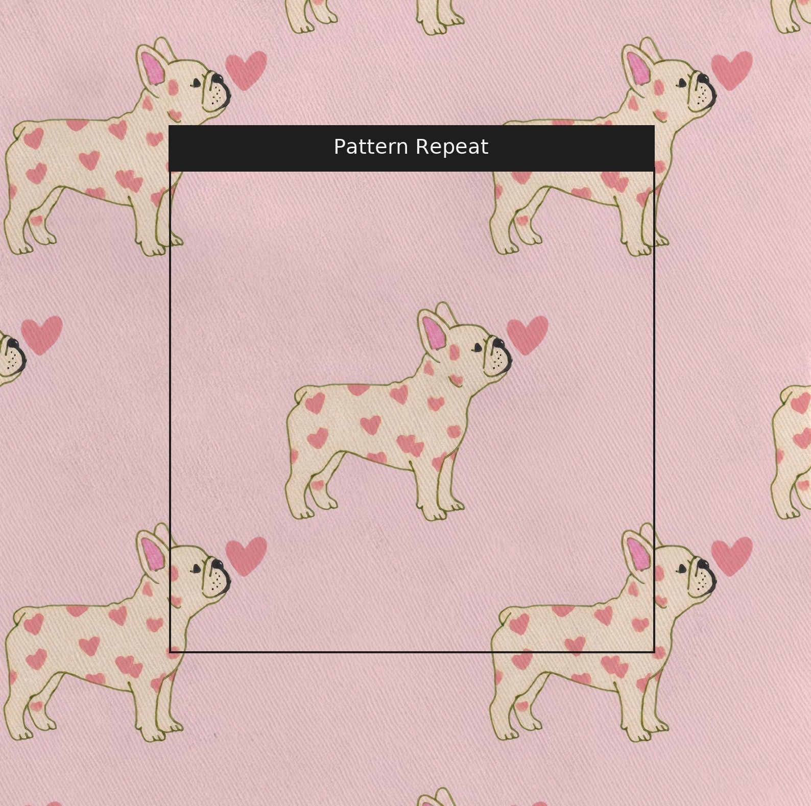 Frenchie Amour - Fabric - Linen Rowe
