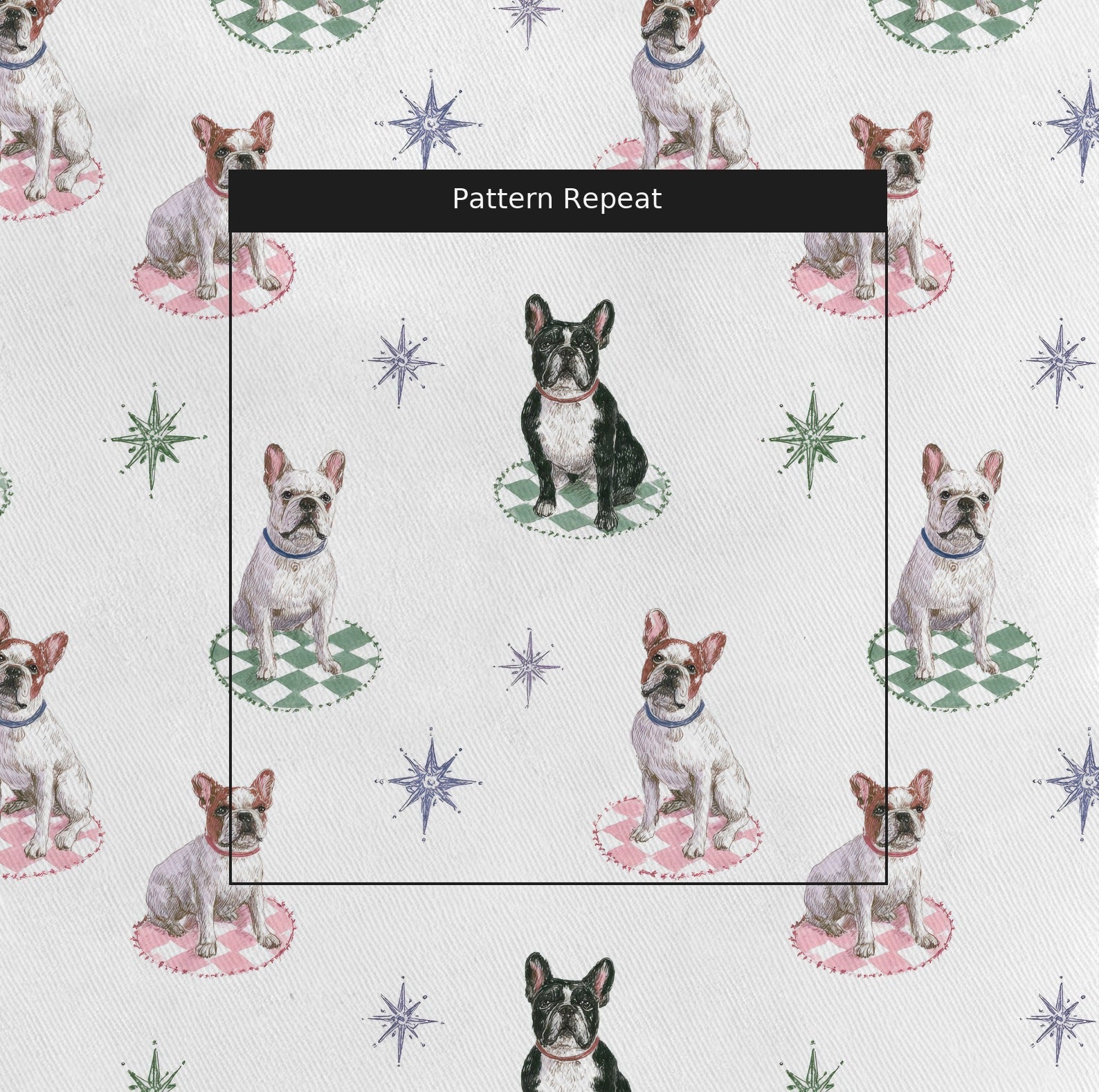 Frenchie Flair - Fabric - Linen Rowe