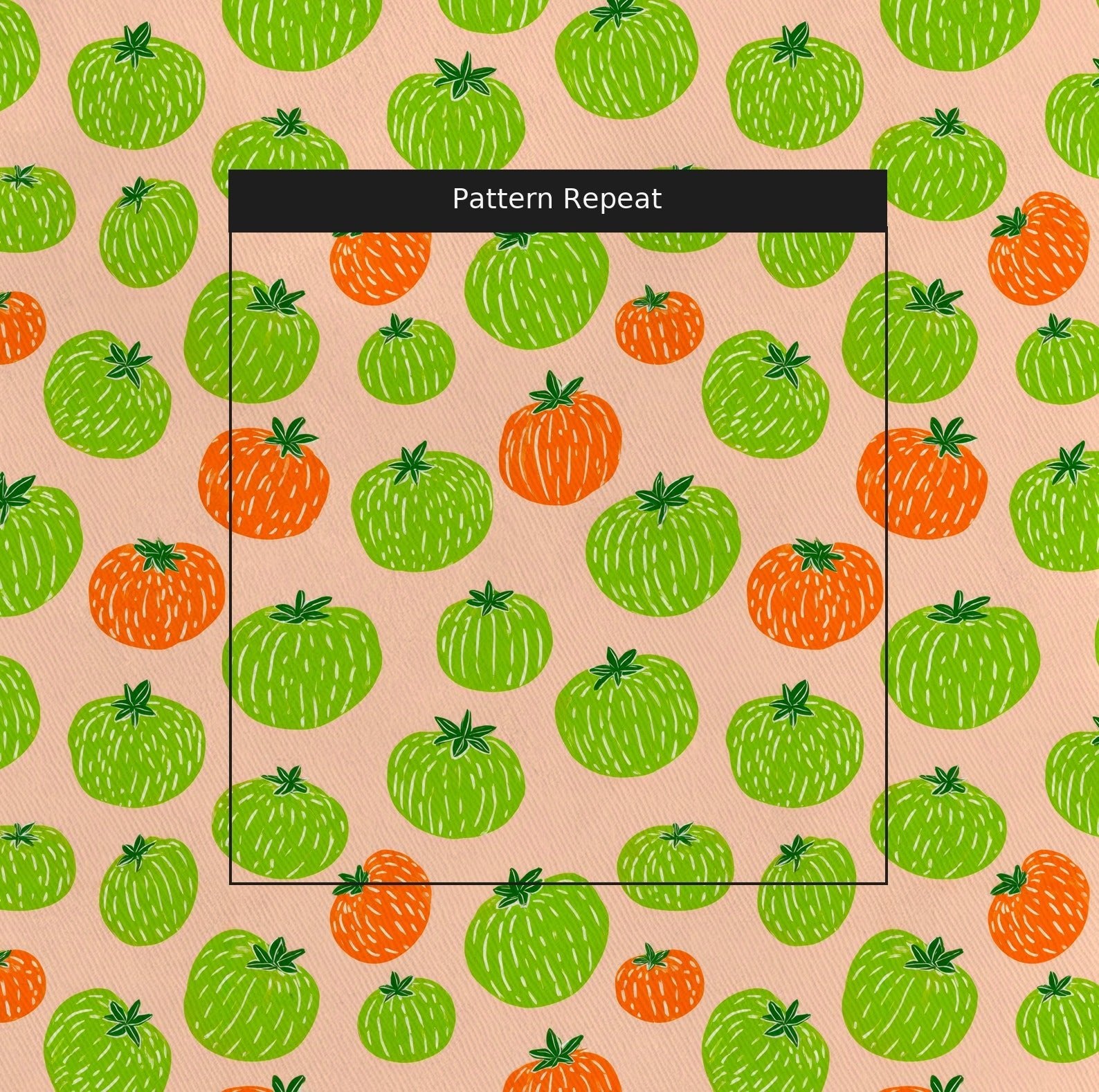 Fried Green Tomatoes - Fabric - Linen Rowe