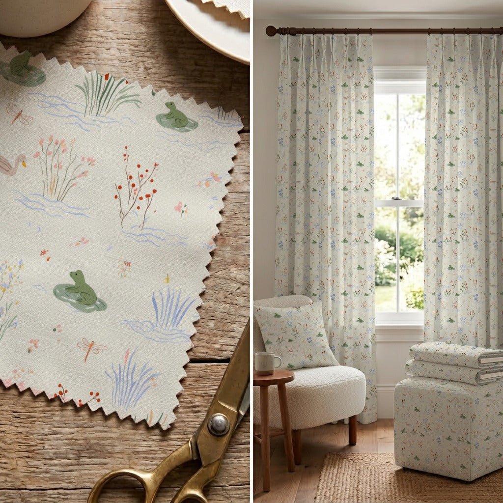 Froggy Pond - Fabric - Linen Rowe
