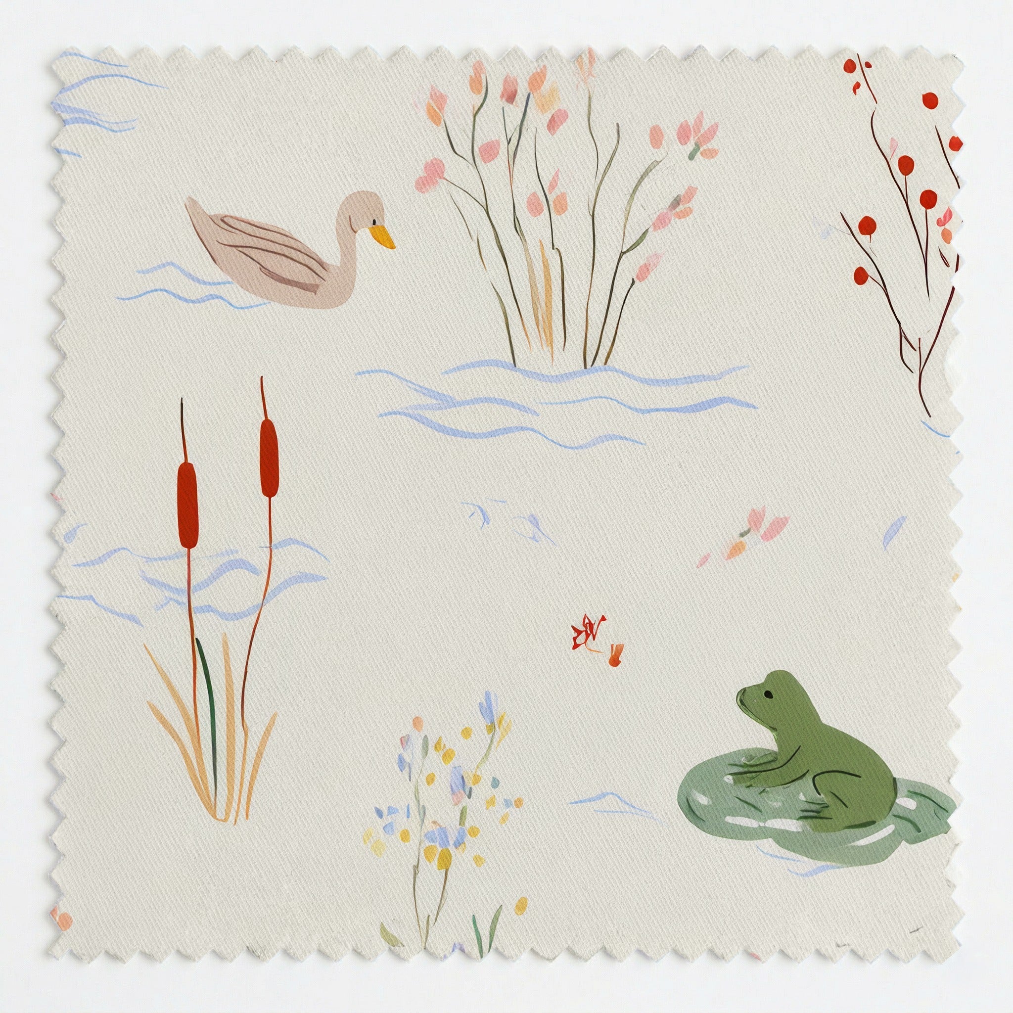 Froggy Pond - Fabric - Linen Rowe