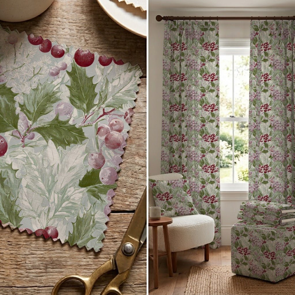 Frosted Berries - Fabric - Linen Rowe