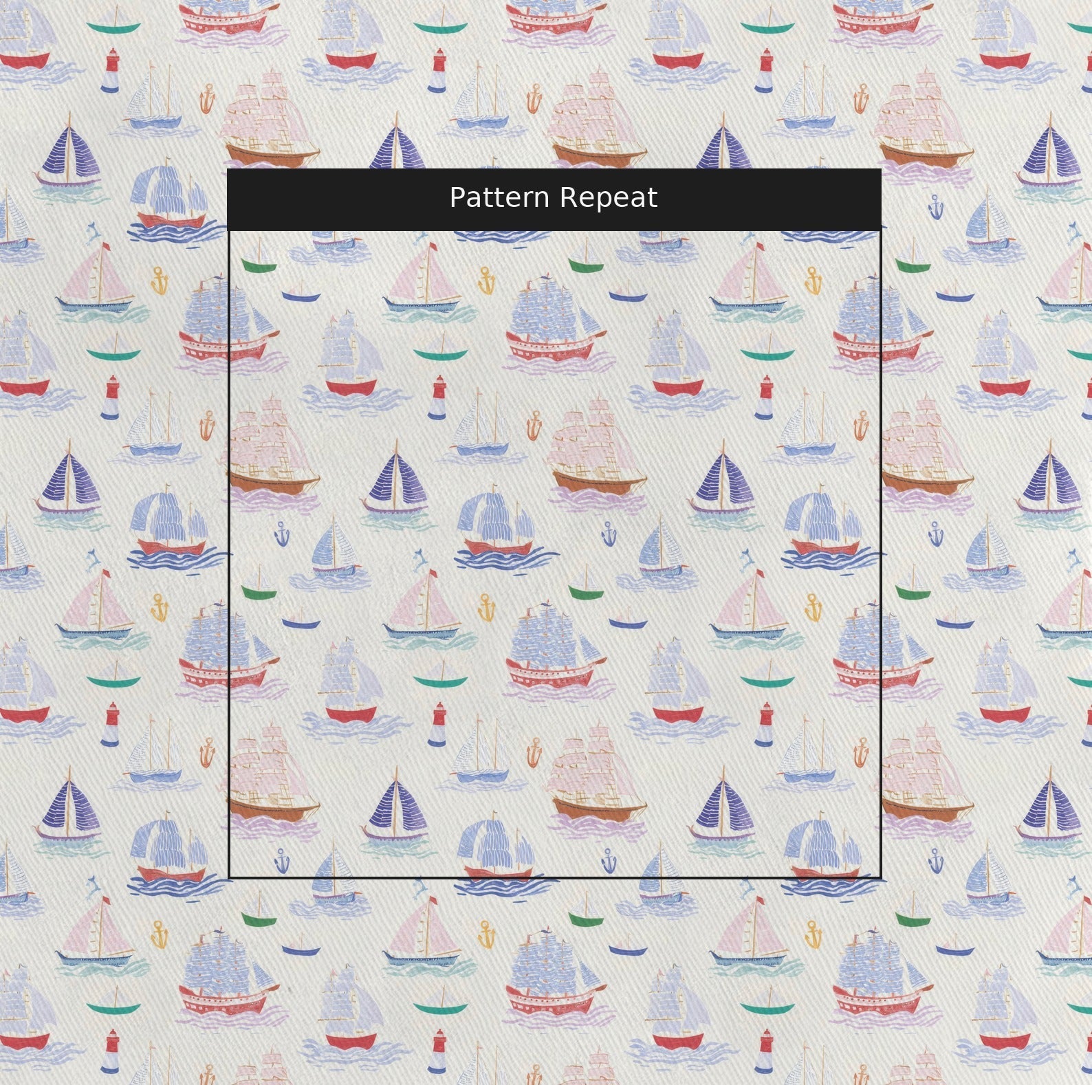Full Sail Ahead - Fabric - Linen Rowe