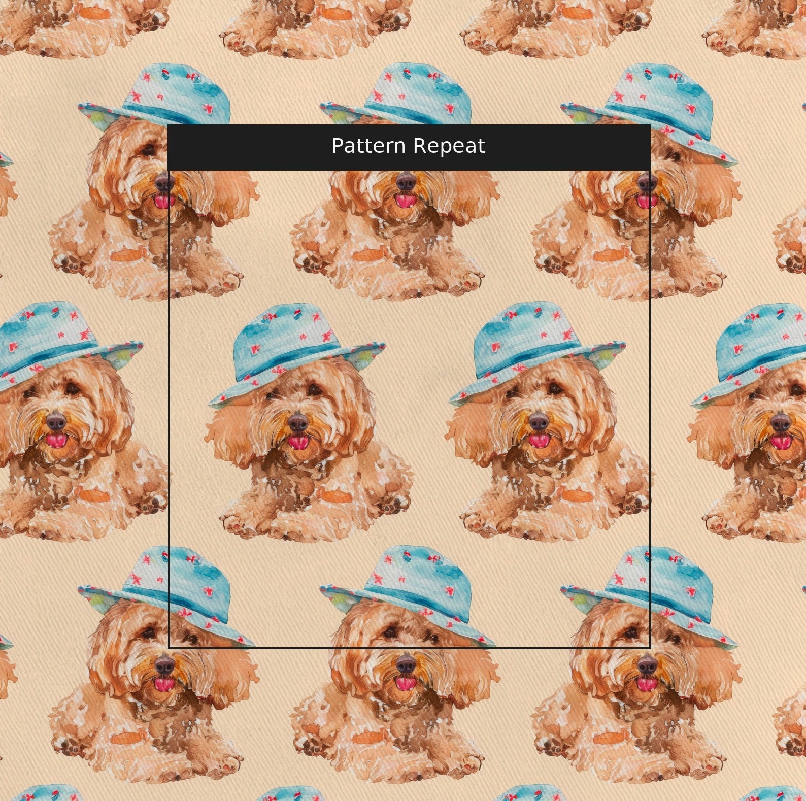 Garden Fancy Doodle - Fabric - Linen Rowe