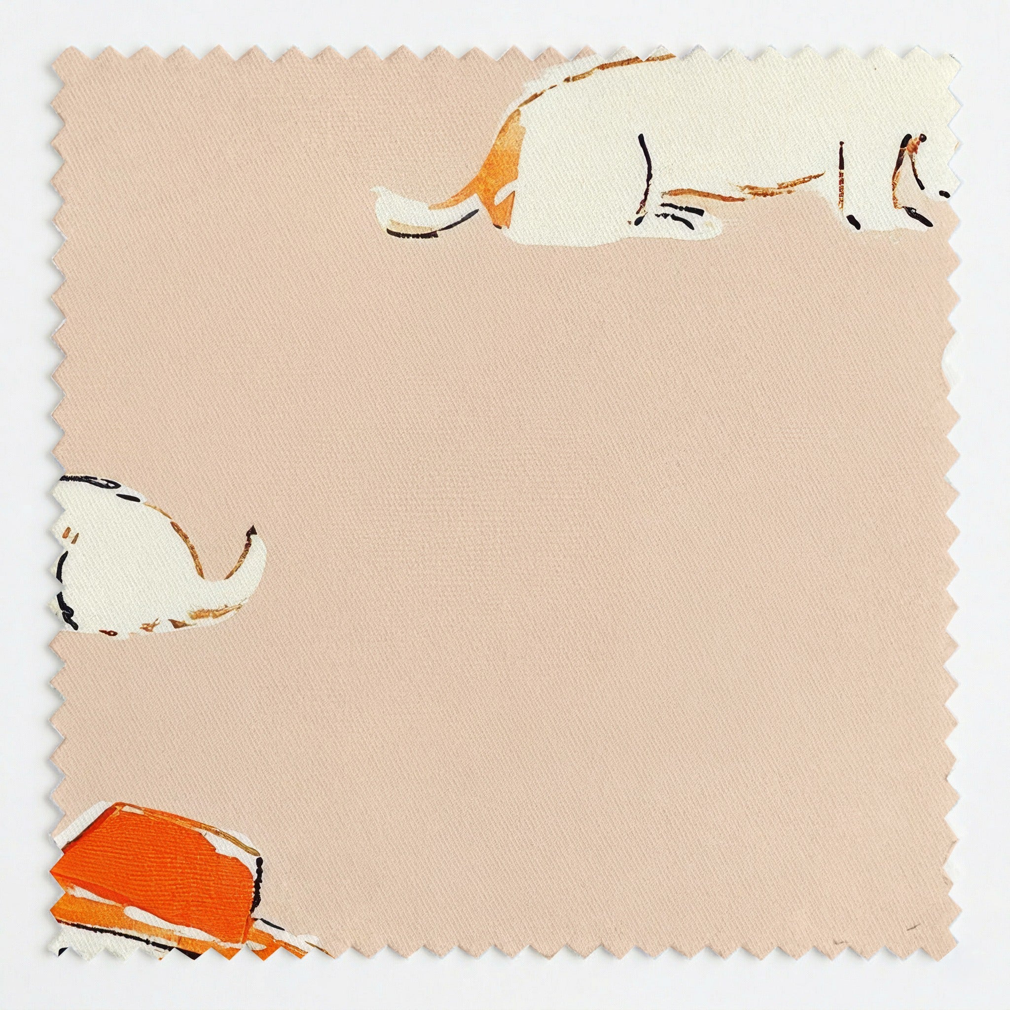 Garden Party Dachshund - Fabric - Linen Rowe