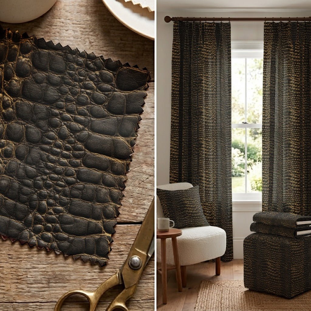 Gator Scales - Fabric - Linen Rowe