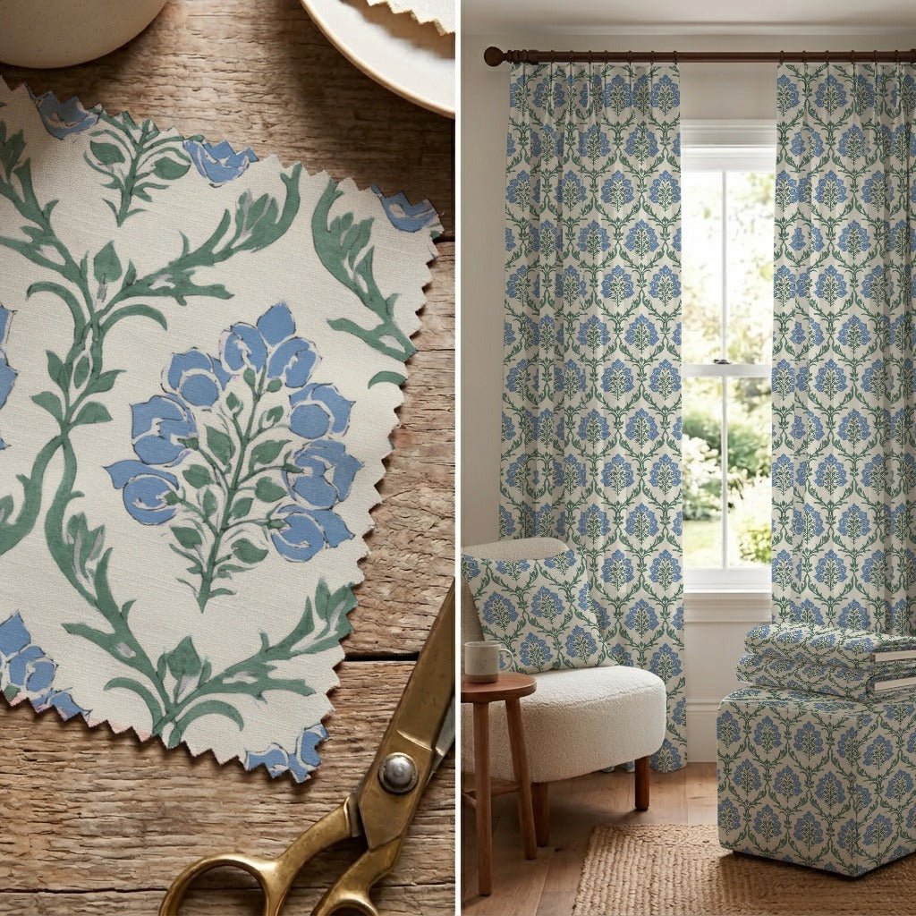 Georgia Green - Fabric - Linen Rowe