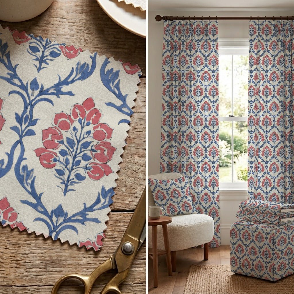 Georgia Red - Fabric - Linen Rowe