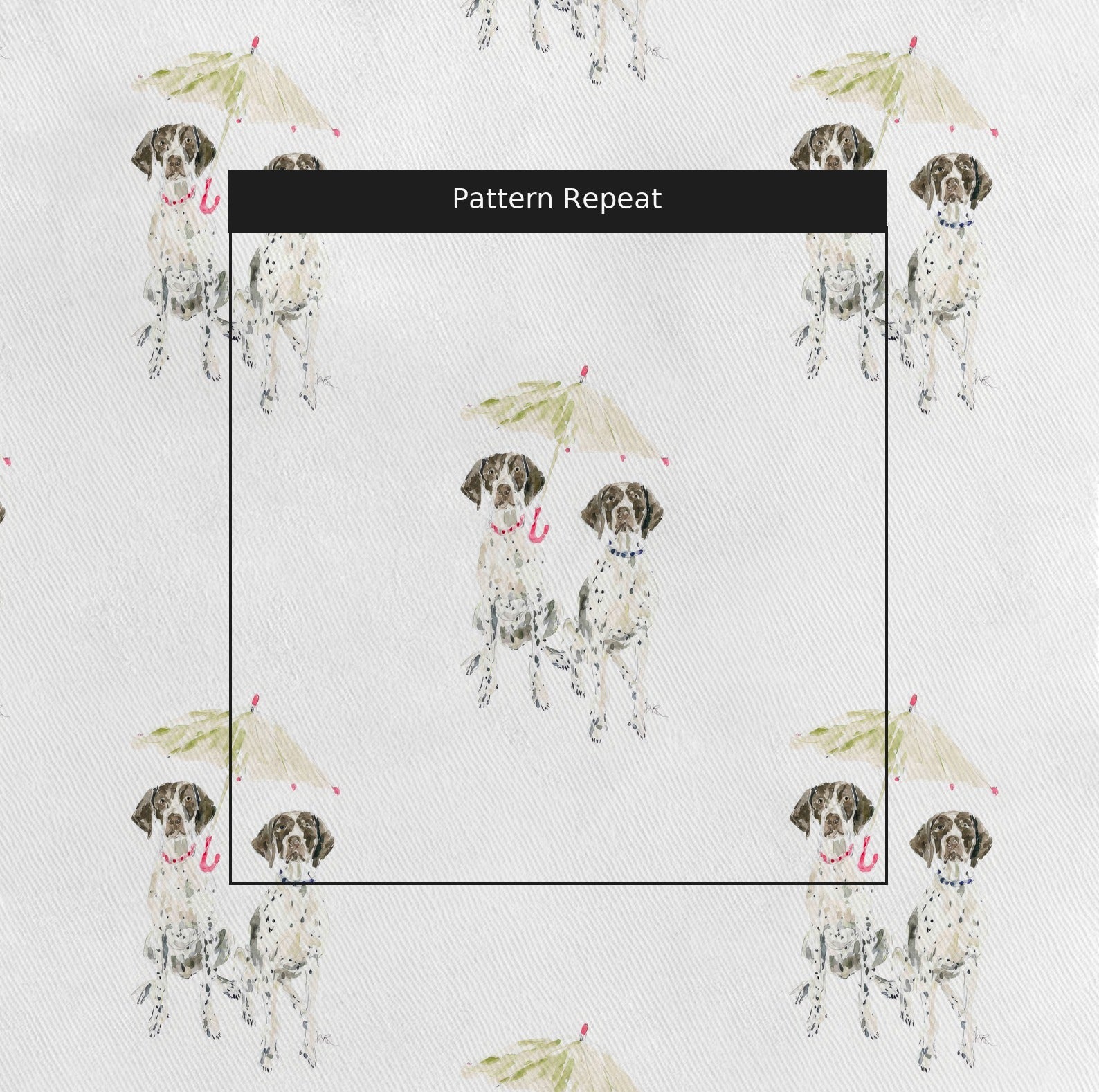 German Pointer Umbrella - Fabric - Linen Rowe
