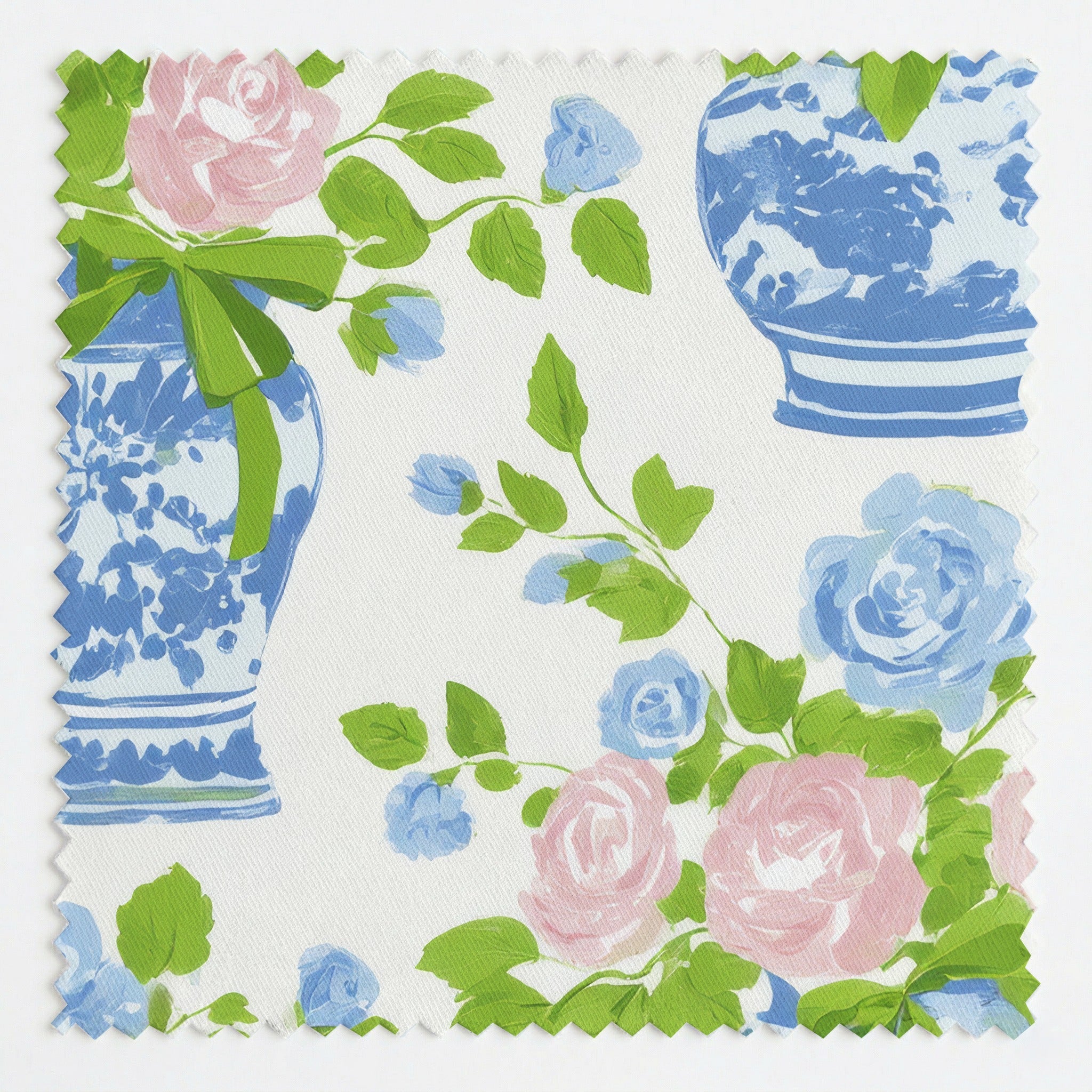 Ginger Jar Florals - Fabric - Linen Rowe