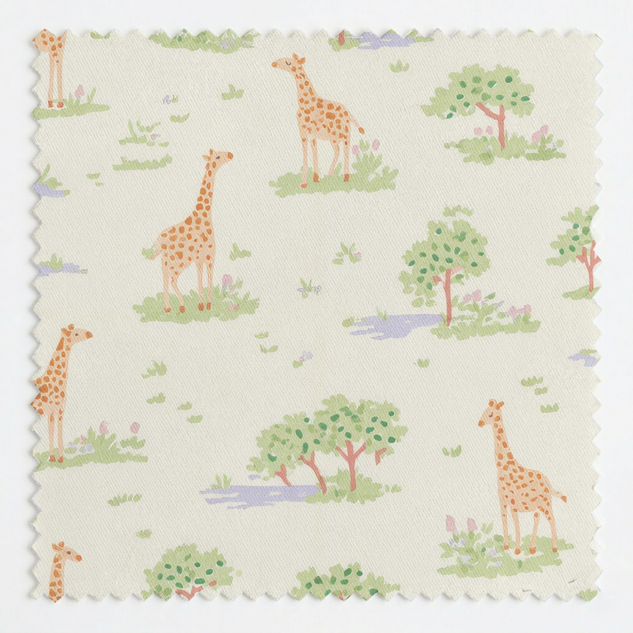 Giraffe Safari - Fabric - Linen Rowe