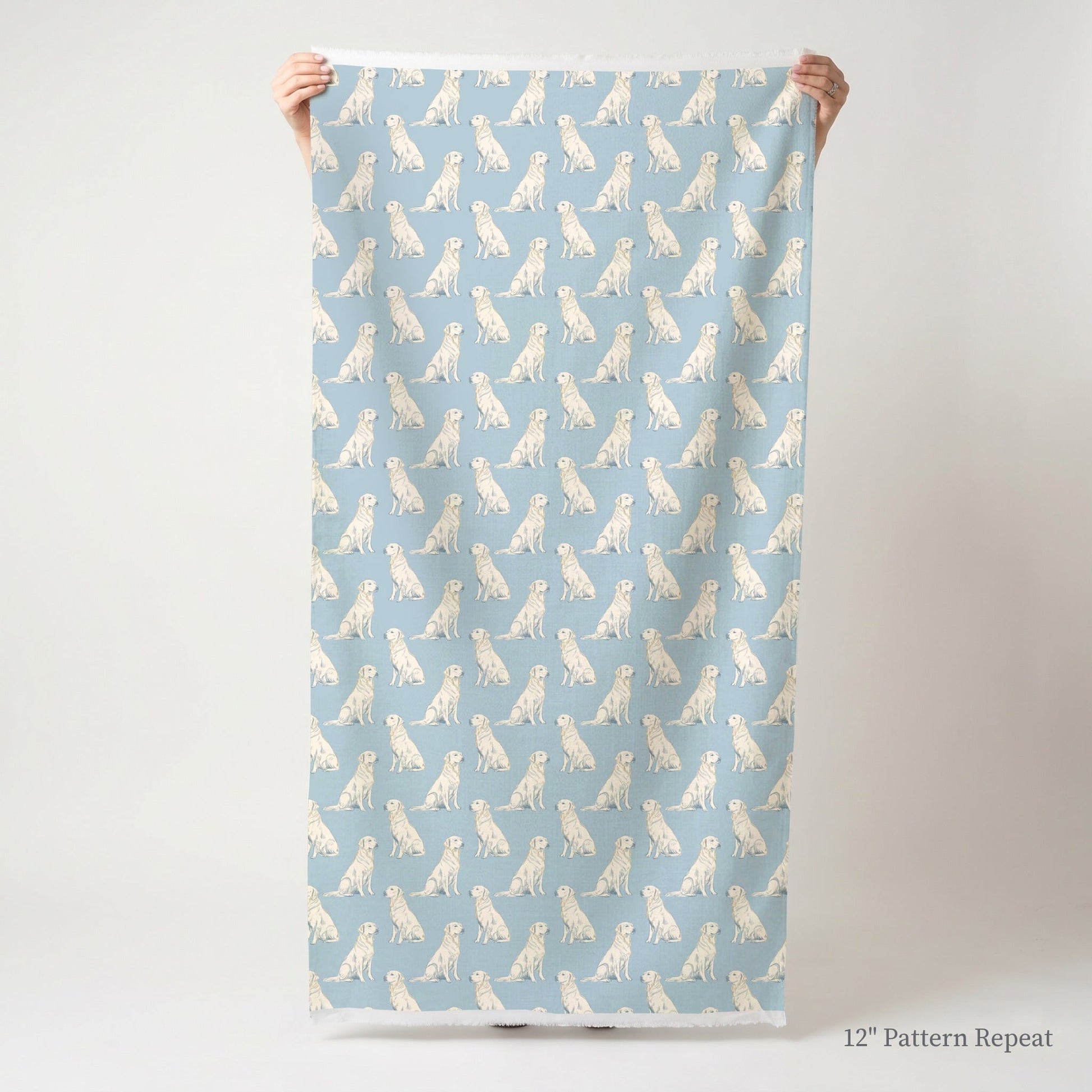 Golden Blues - Fabric - Linen Rowe